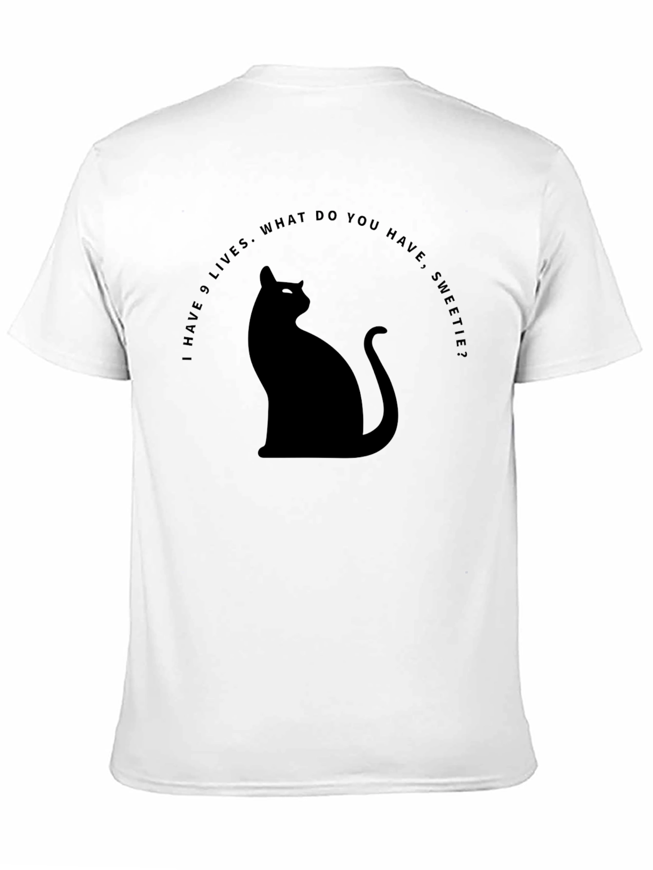 Nine Lives Cat T-Shirt - Funny Cat Lover Tee