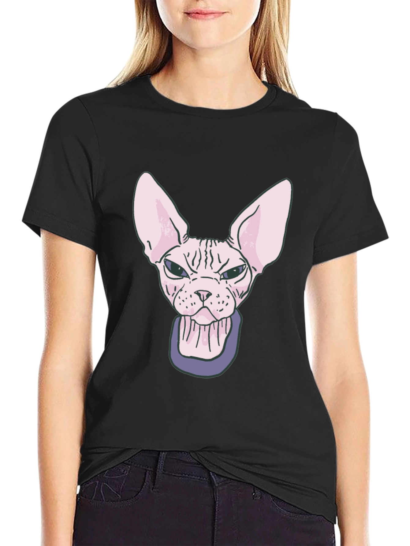 Sphynx Cat T-Shirt - Funny Hairless Cat Graphic Tee