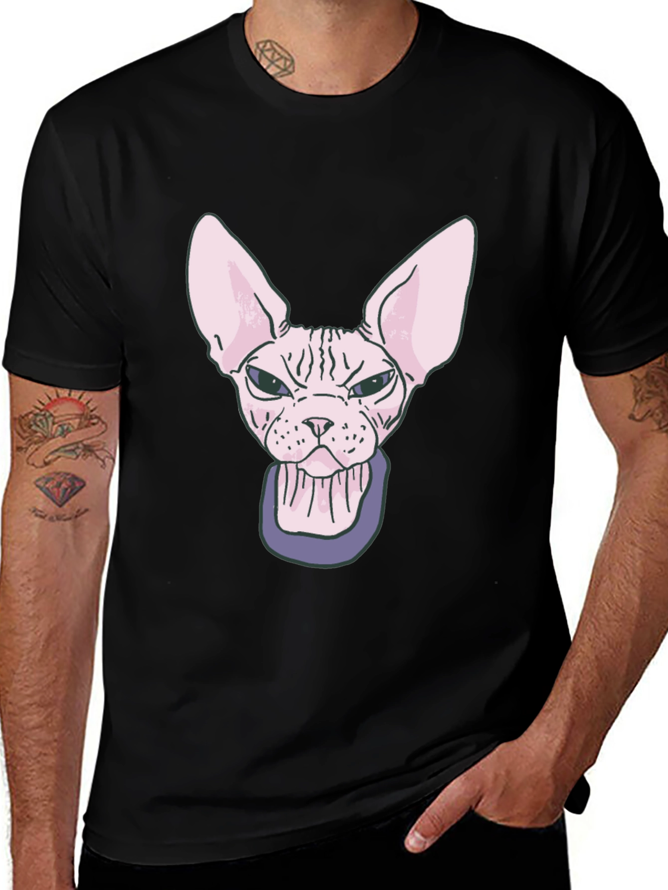 Sphynx Cat T-Shirt - Funny Hairless Cat Graphic Tee