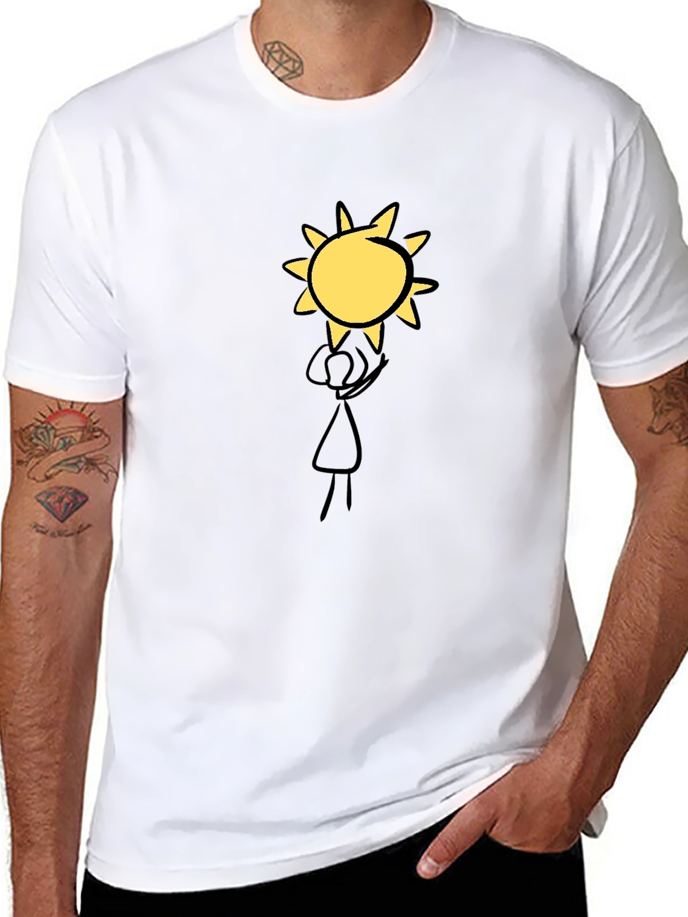 Sun Graphic Black T-Shirt