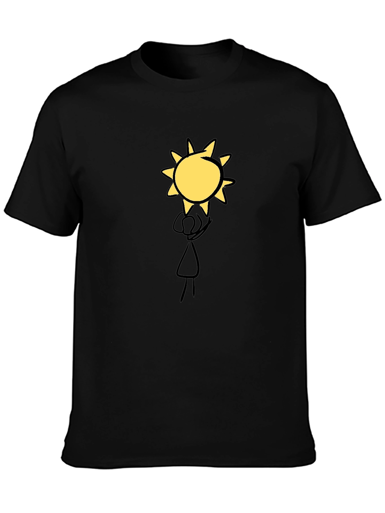 Sun Graphic Black T-Shirt