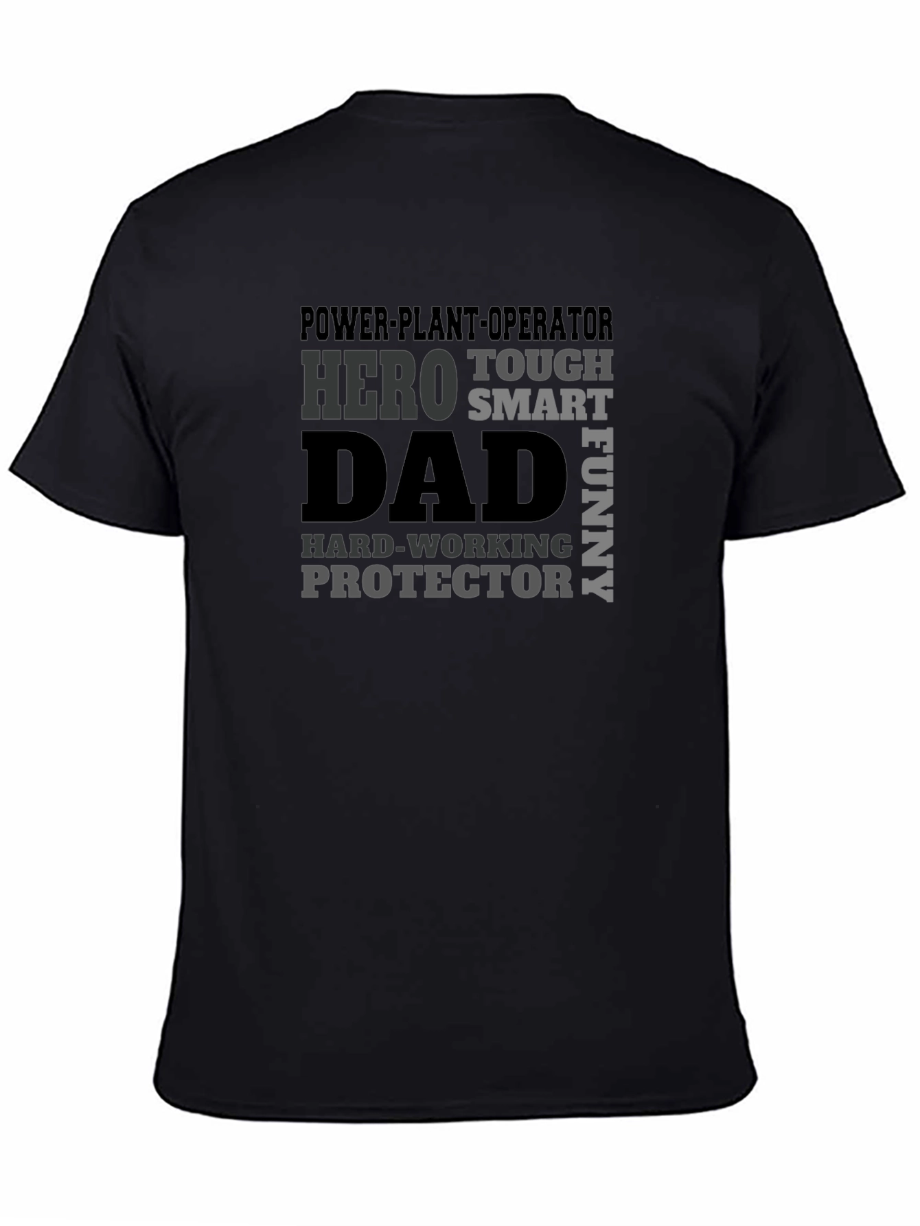 Power Plant Operator Dad Hero Graphic Tee
