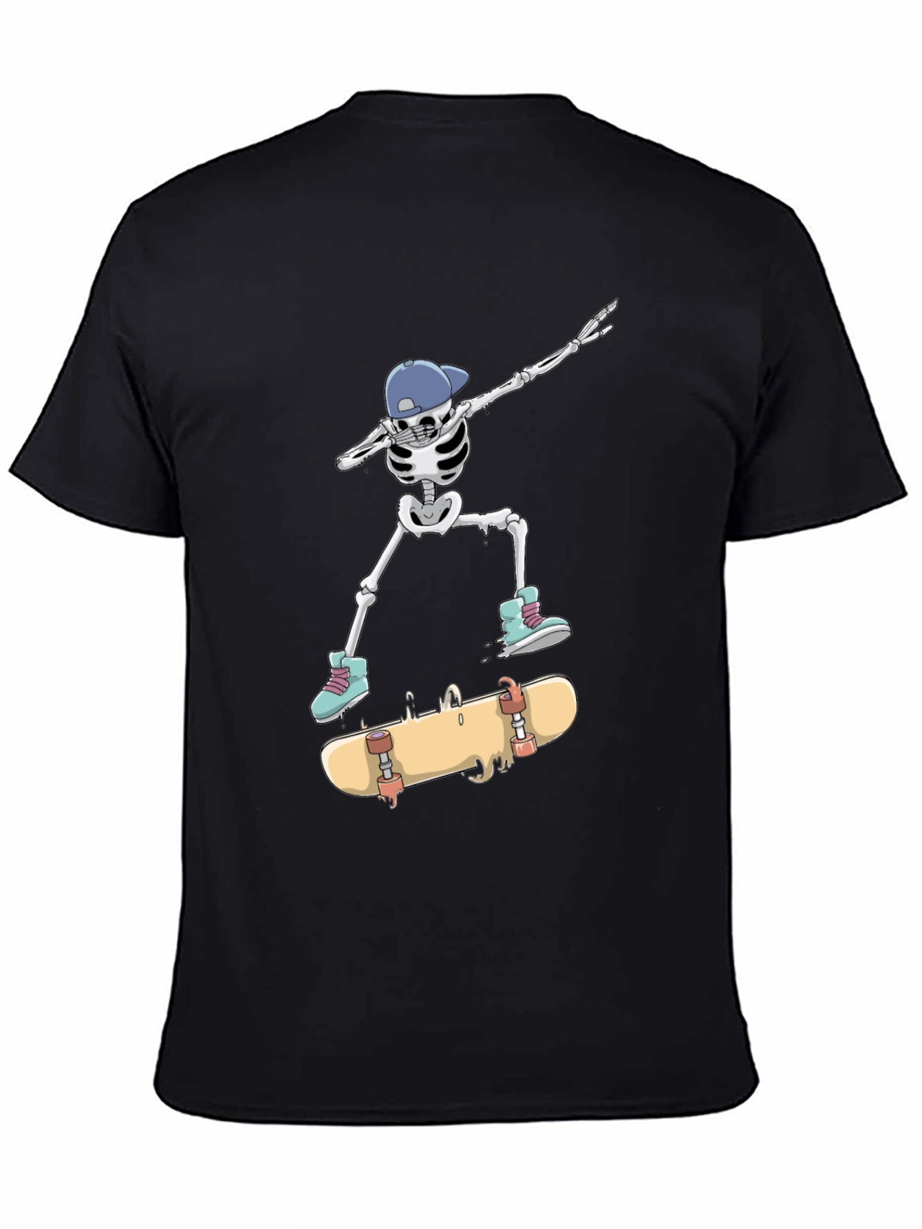 Skateboarding Skeleton Graphic Tee