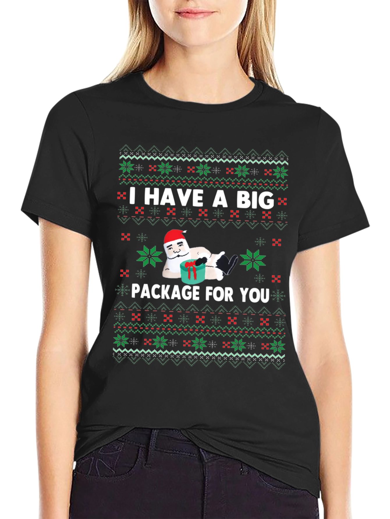 Funny Christmas Package Graphic T-Shirt