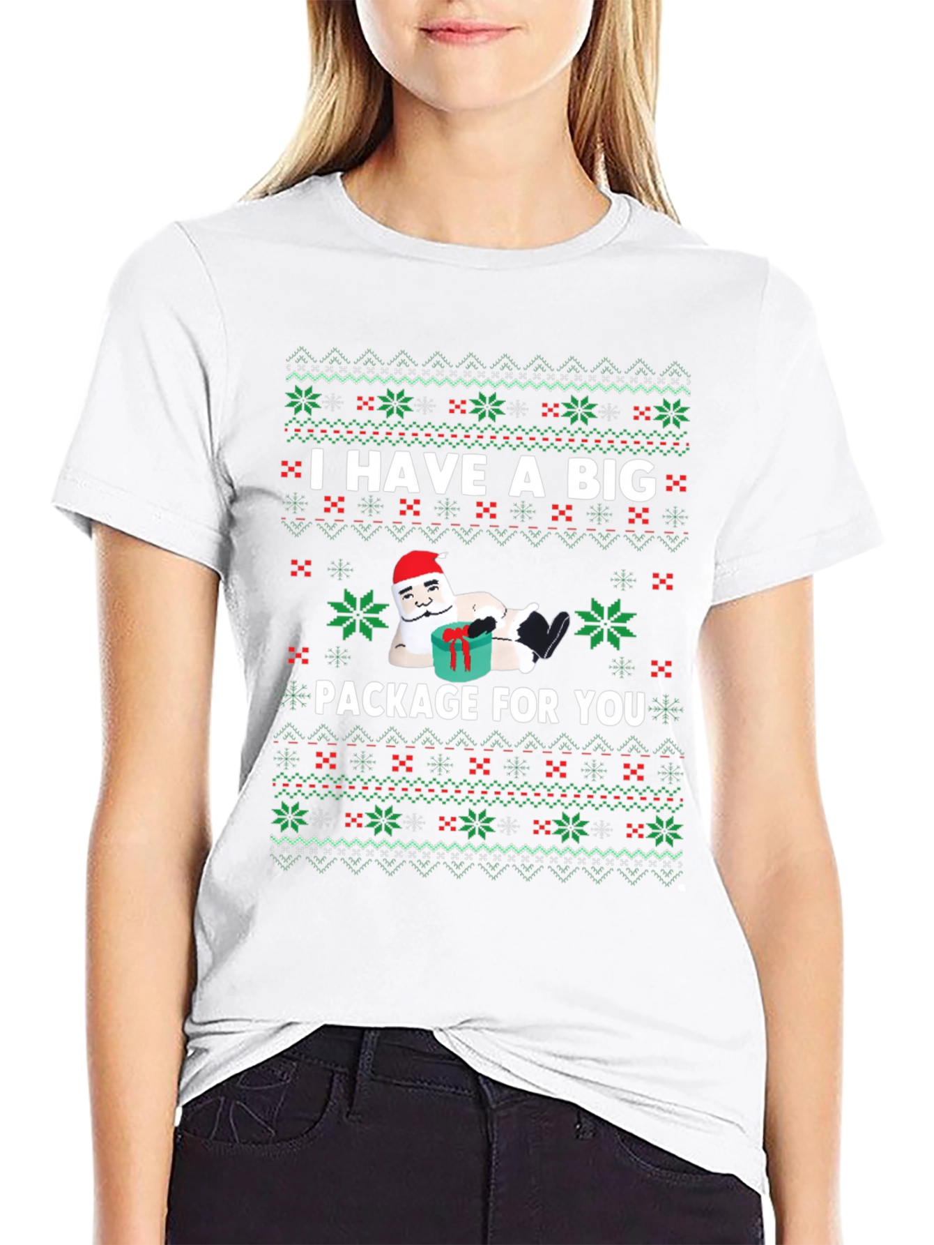 Funny Christmas Package Graphic T-Shirt