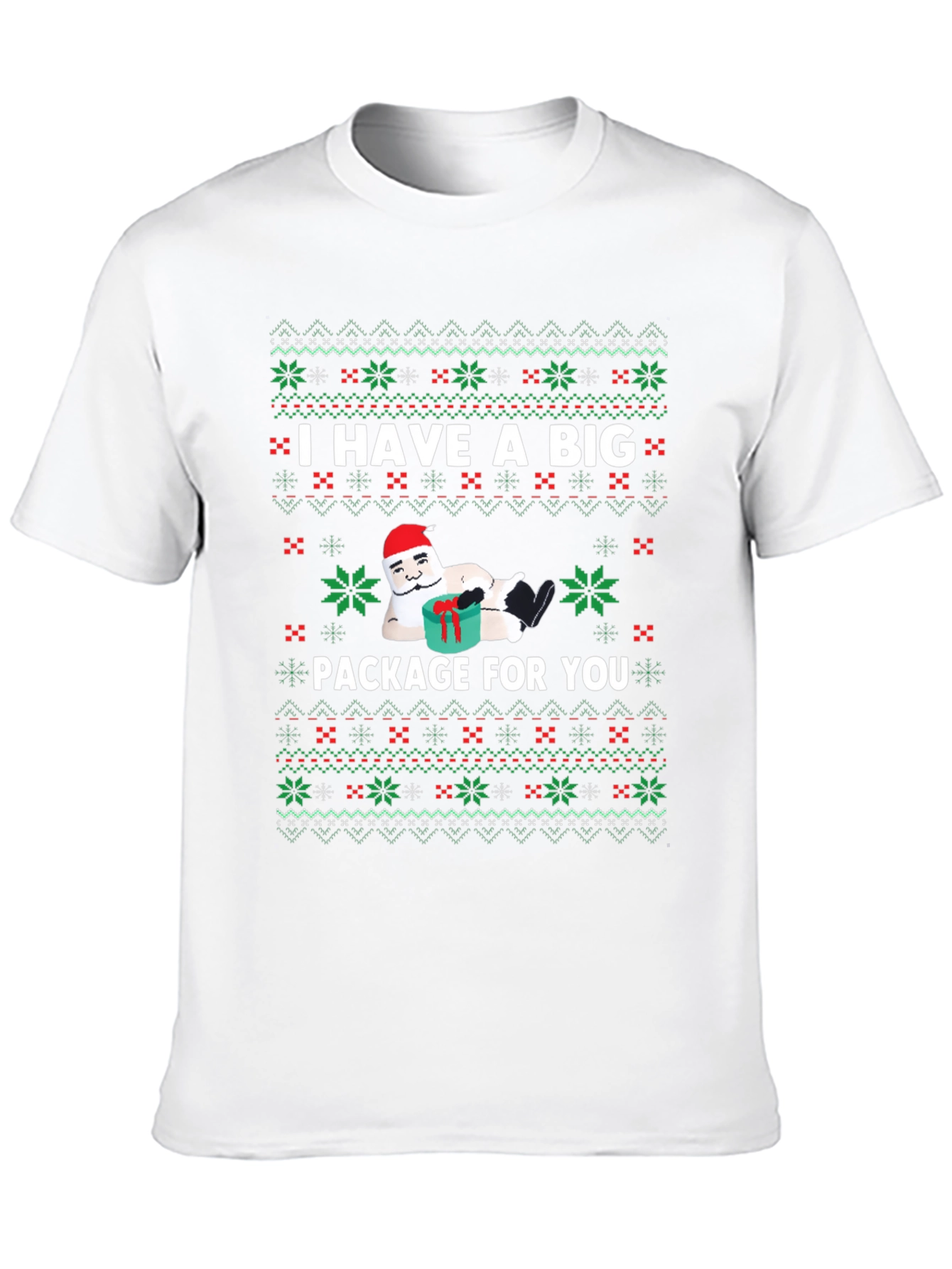 Funny Christmas Package Graphic T-Shirt
