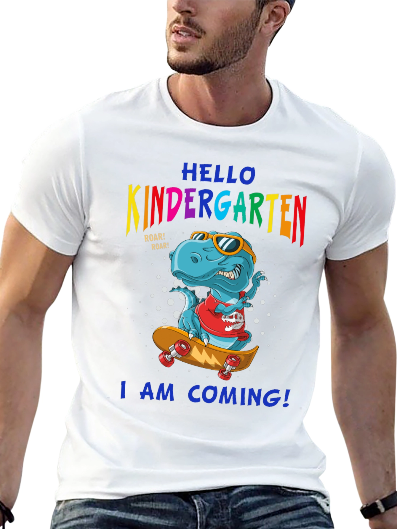 Kindergarten Dinosaur T-Shirt - Ready to Roll!
