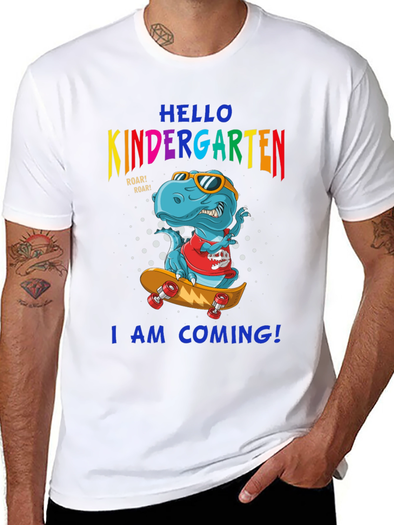 Kindergarten Dinosaur T-Shirt - Ready to Roll!