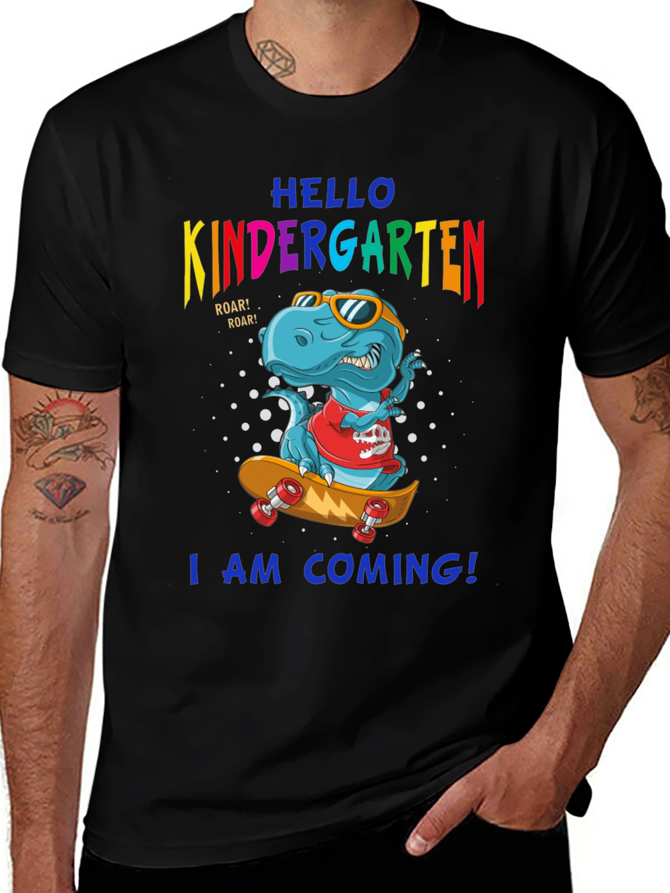 Kindergarten Dinosaur T-Shirt - Ready to Roll!