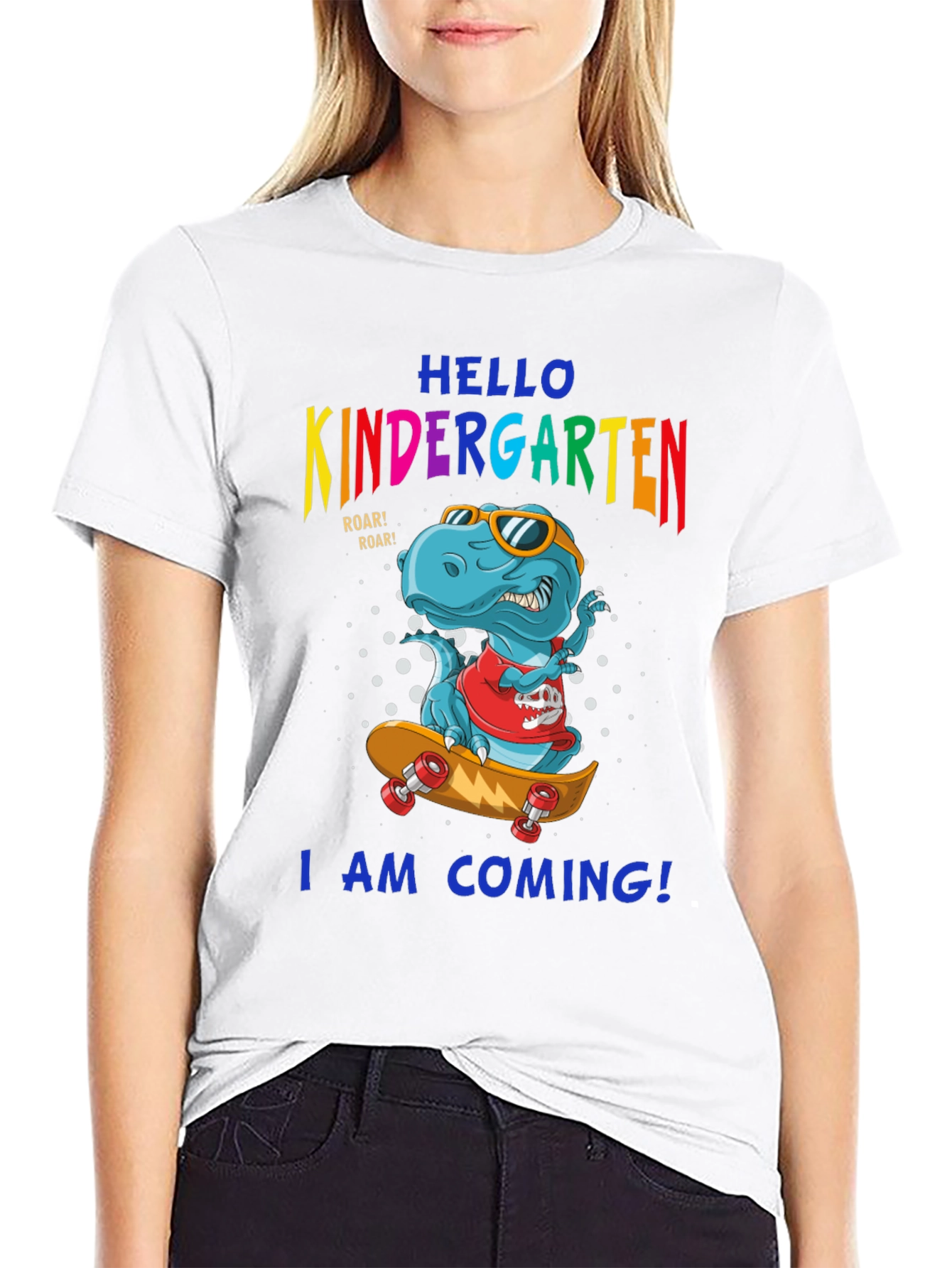 Kindergarten Dinosaur T-Shirt - Ready to Roll!