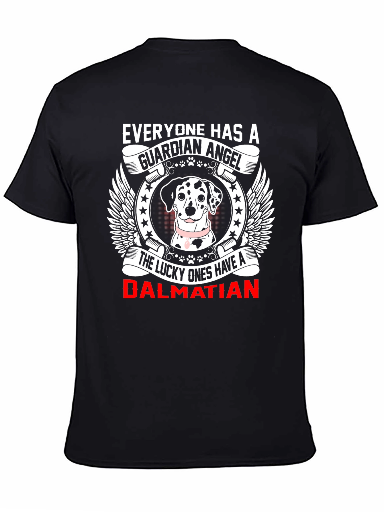 Dalmatian Guardian Angel Graphic T-Shirt