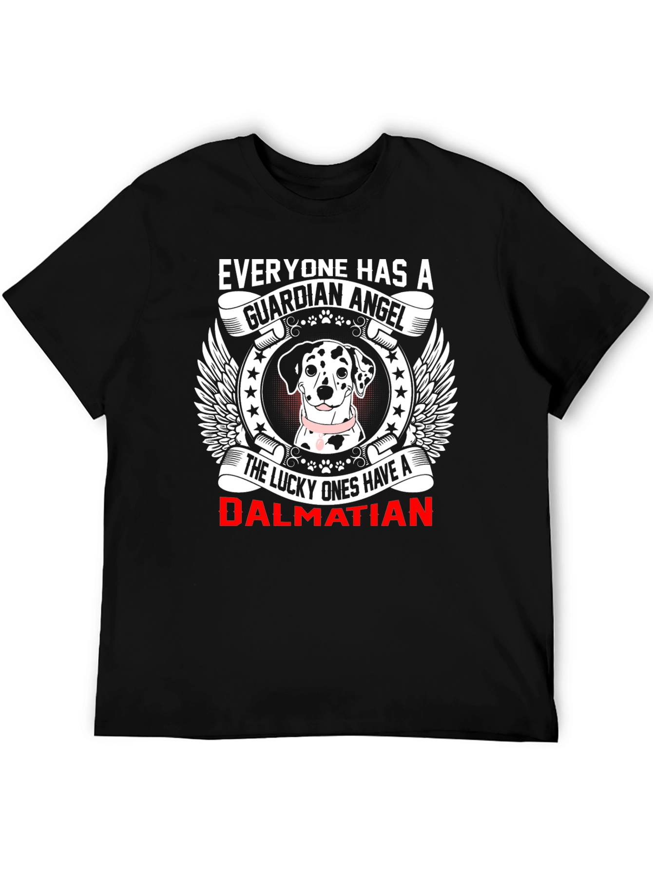 Dalmatian Guardian Angel Graphic T-Shirt