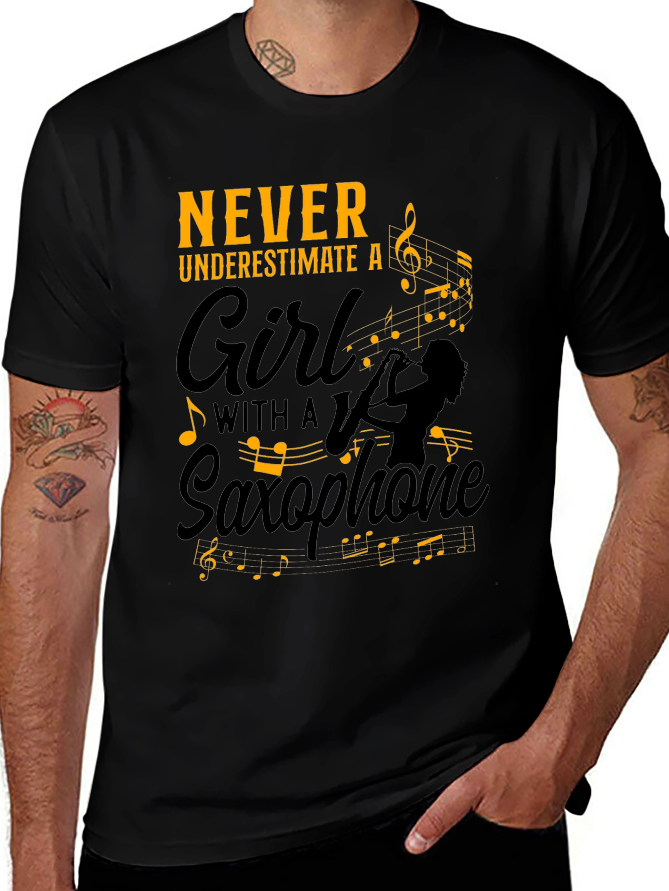 Girl Saxophone Player T-Shirt