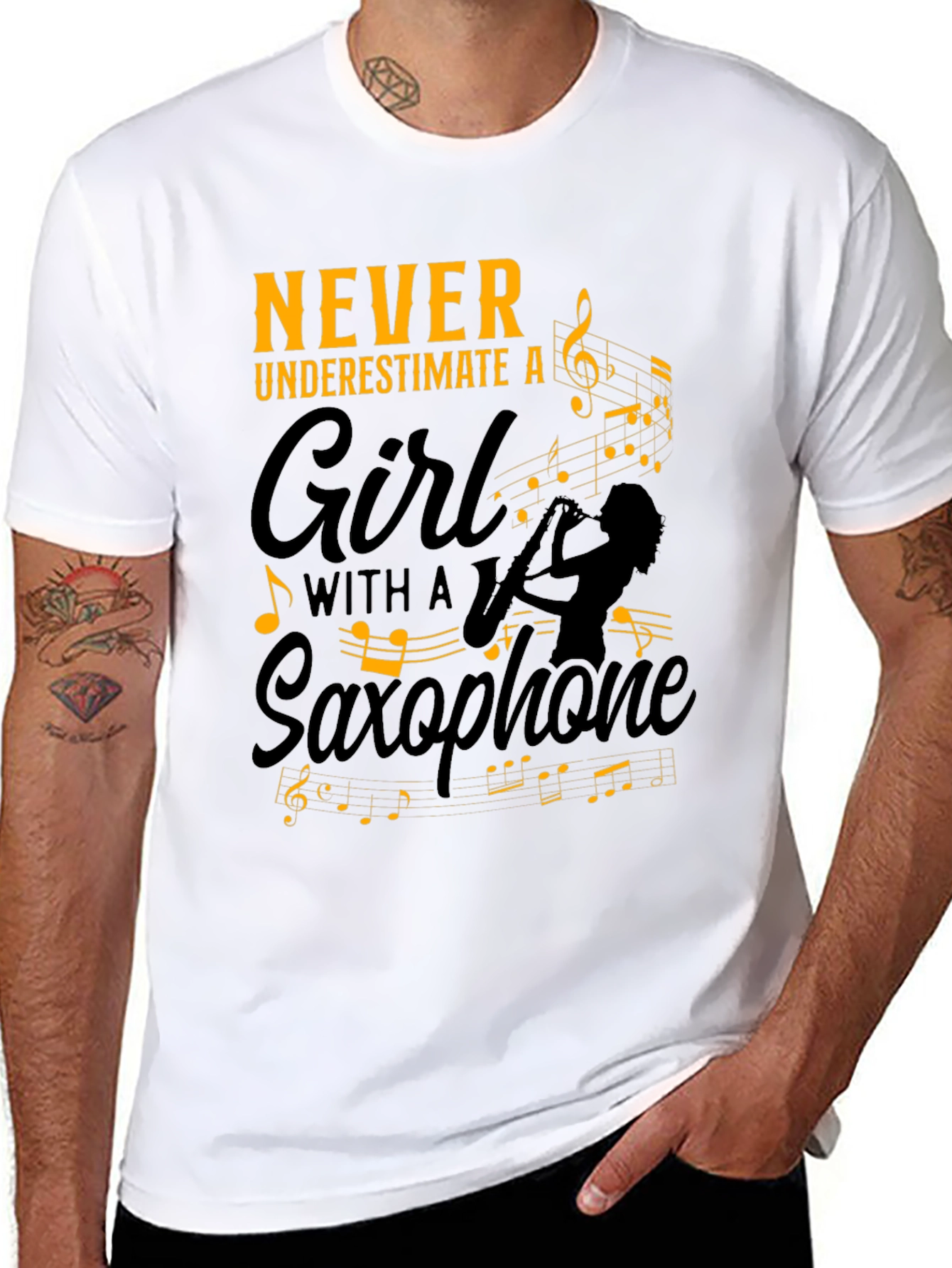 Girl Saxophone Player T-Shirt