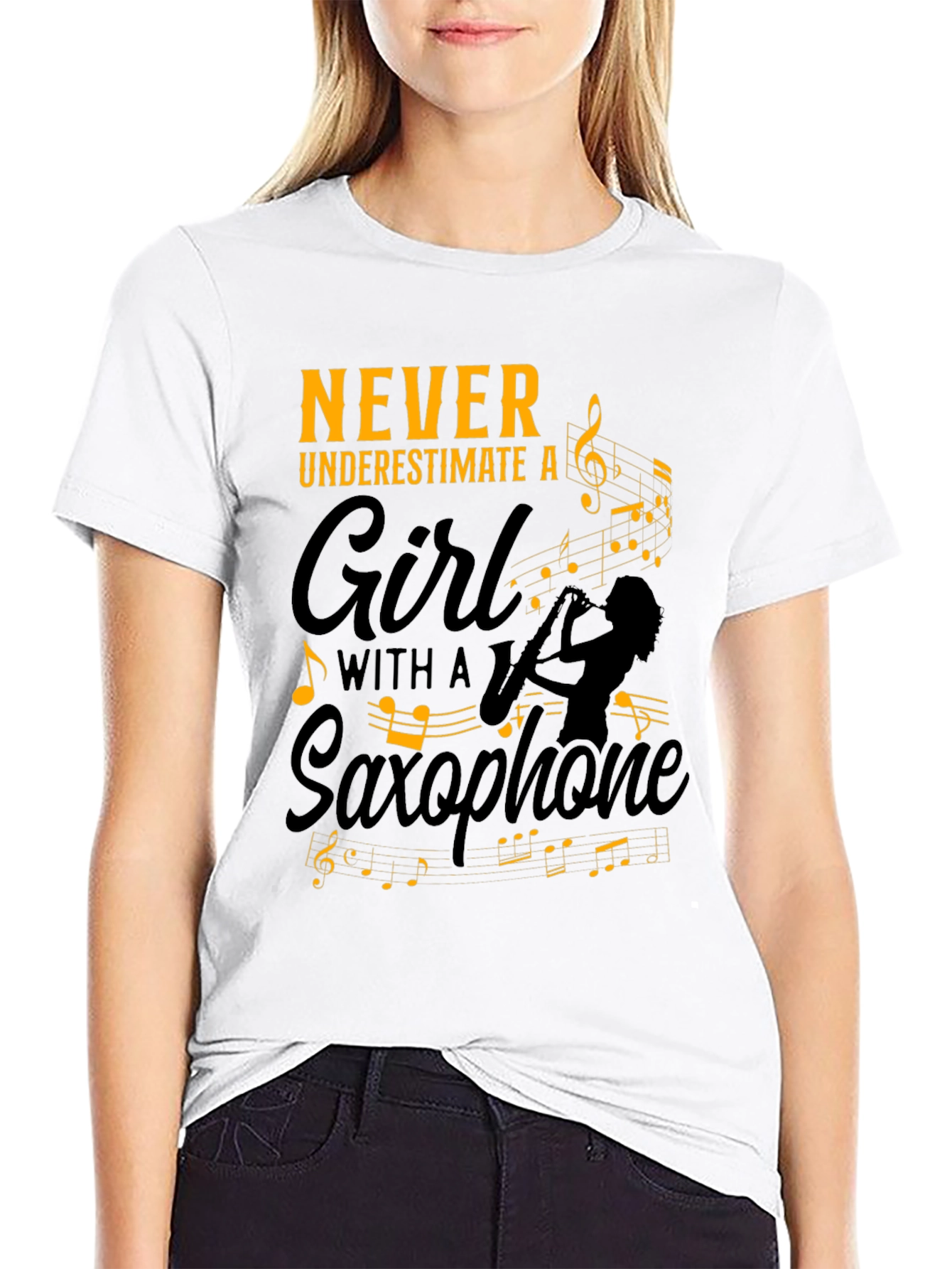 Girl Saxophone Player T-Shirt