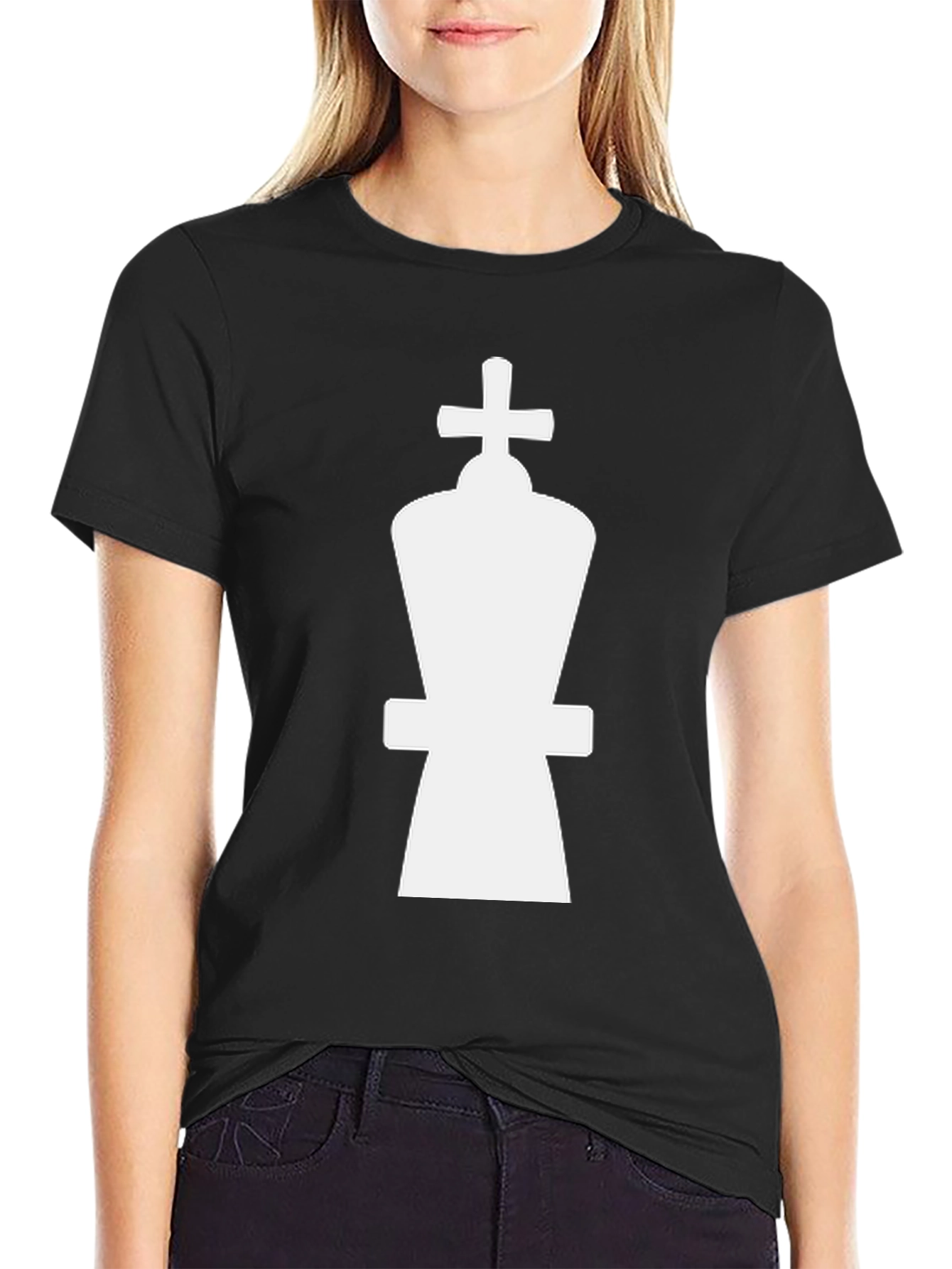 Chess King Graphic T-Shirt - Black
