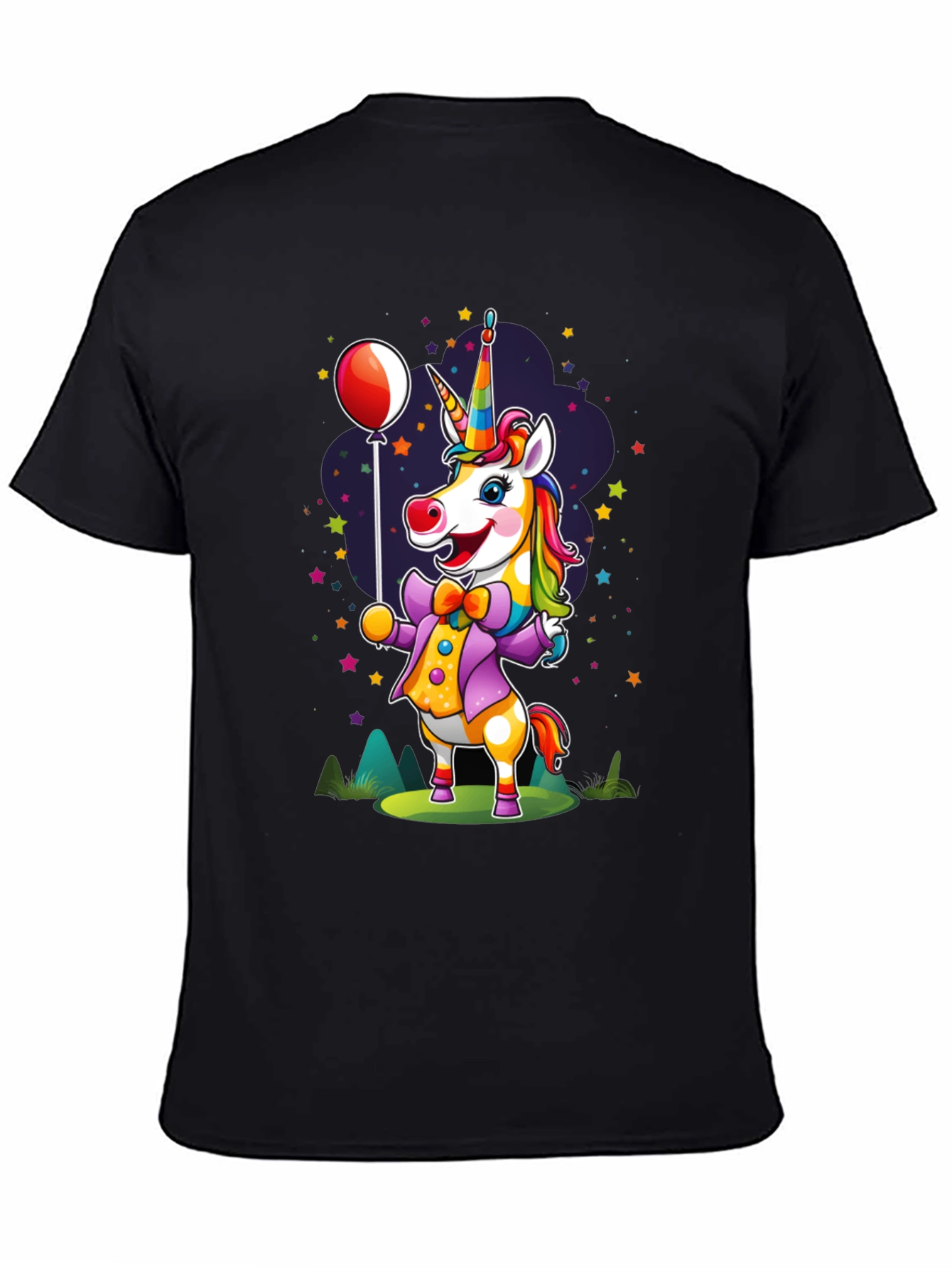 Rainbow Unicorn Cartoon Graphic T-Shirt