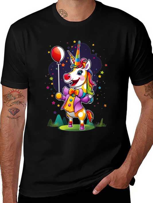 Rainbow Unicorn Cartoon Graphic T-Shirt