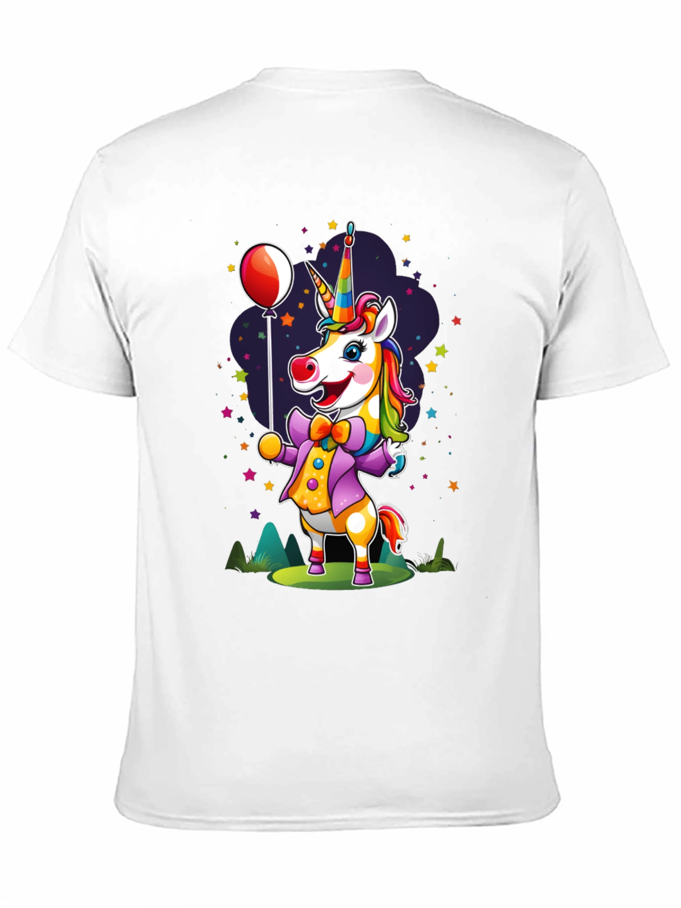 Rainbow Unicorn Cartoon Graphic T-Shirt