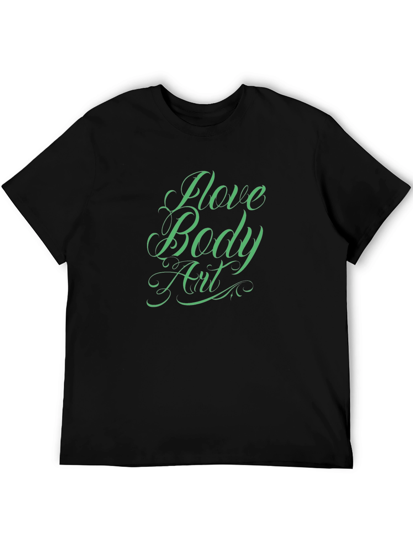 Love Body Art Black Graphic Tee