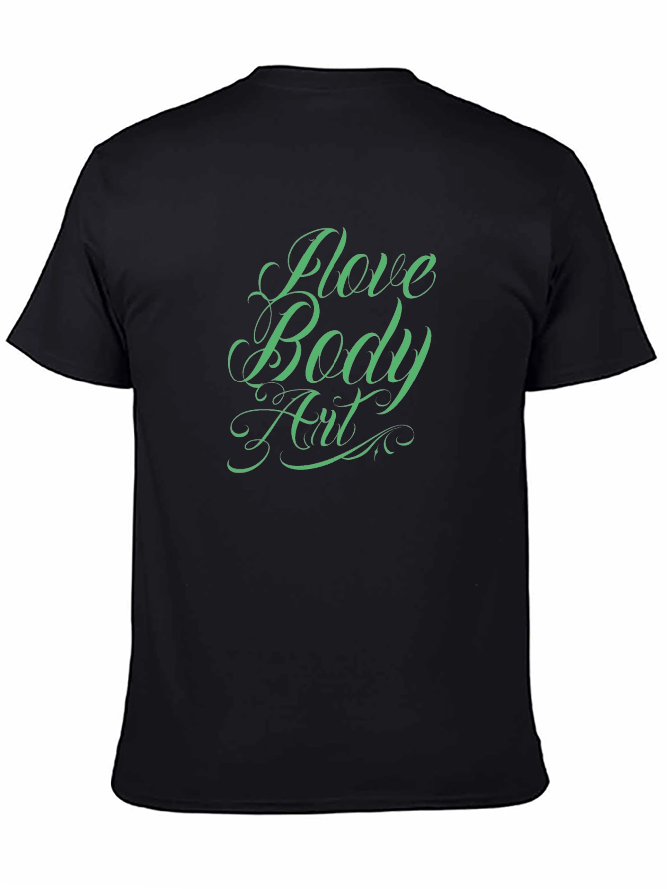 Love Body Art Black Graphic Tee