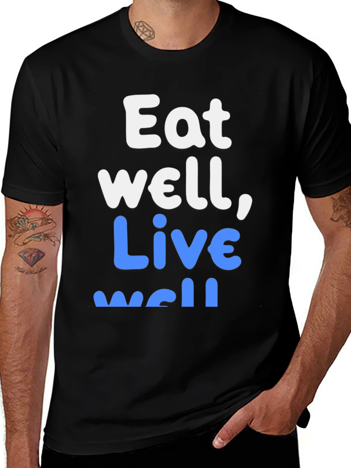 Eat Well Live Well Graphic Tee - Unisex