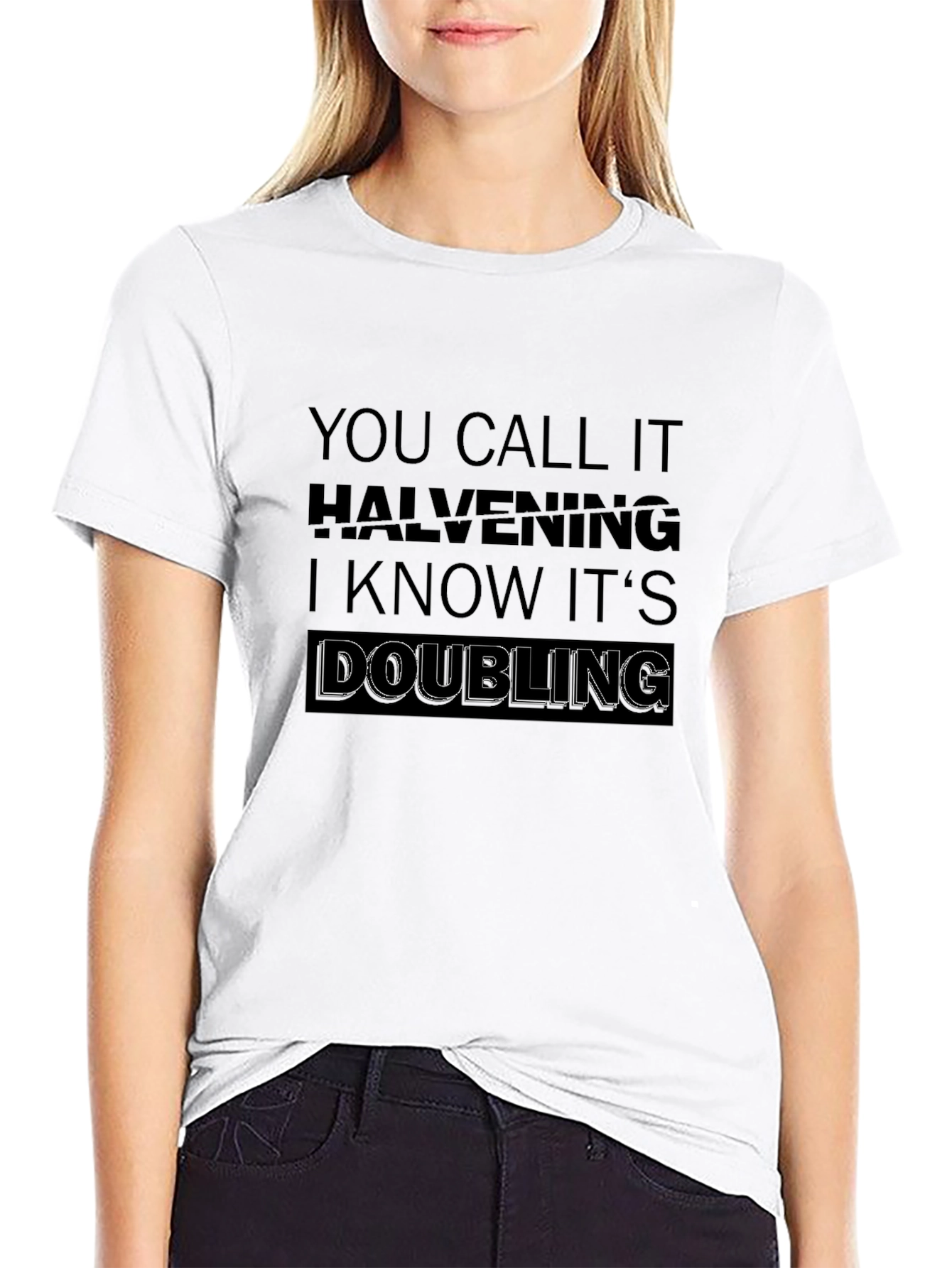 Halvening Doubling Black T-Shirt