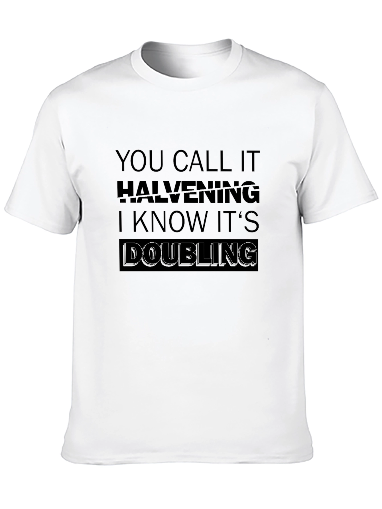 Halvening Doubling Black T-Shirt