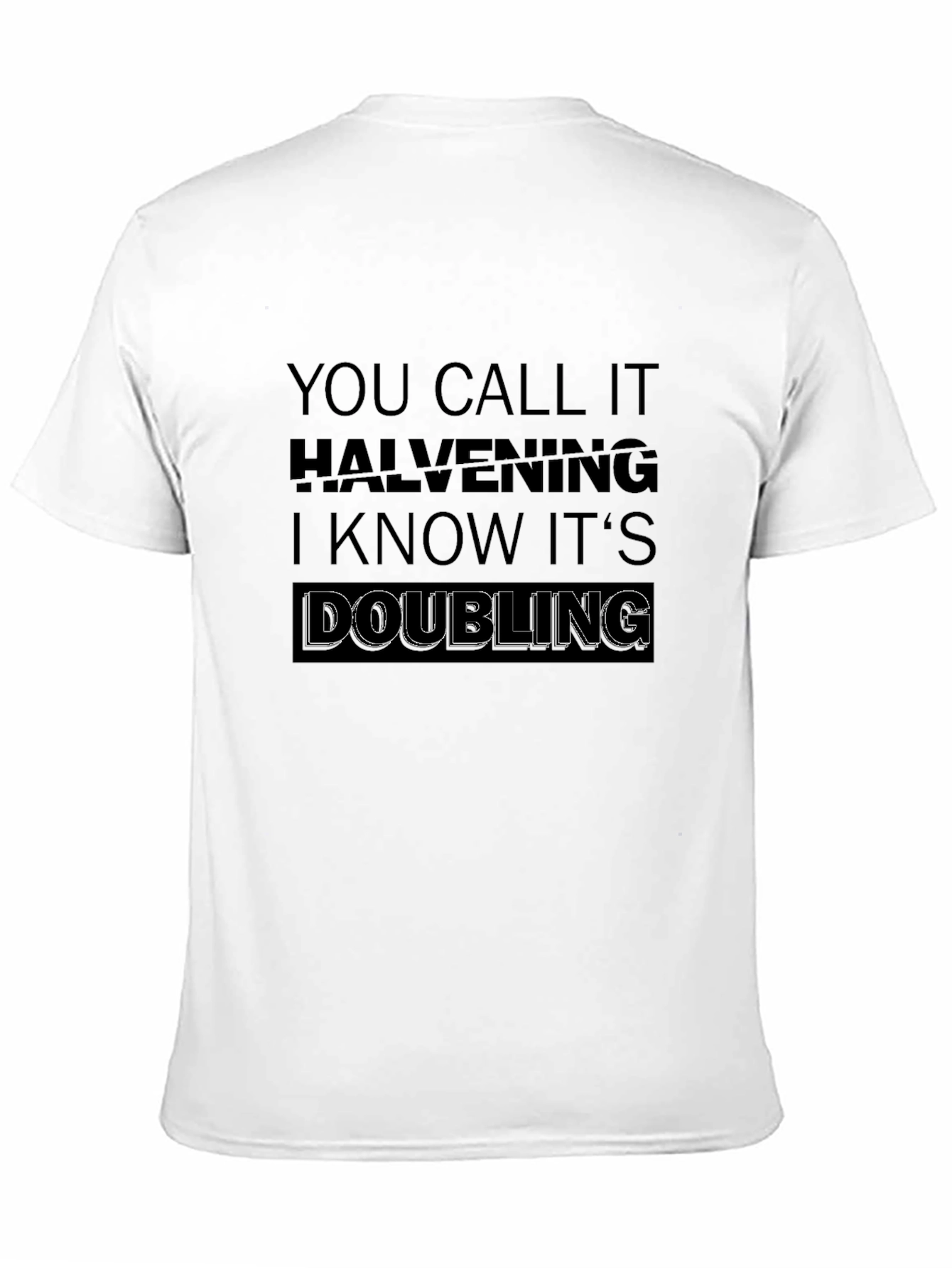 Halvening Doubling Black T-Shirt
