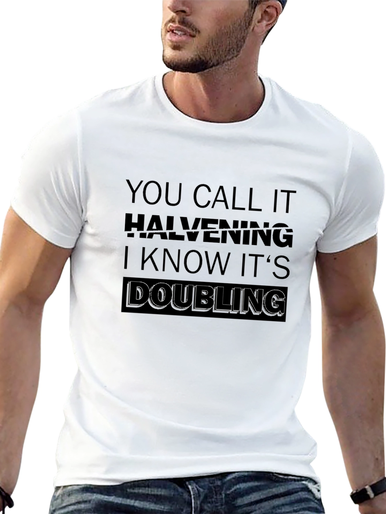 Halvening Doubling Black T-Shirt