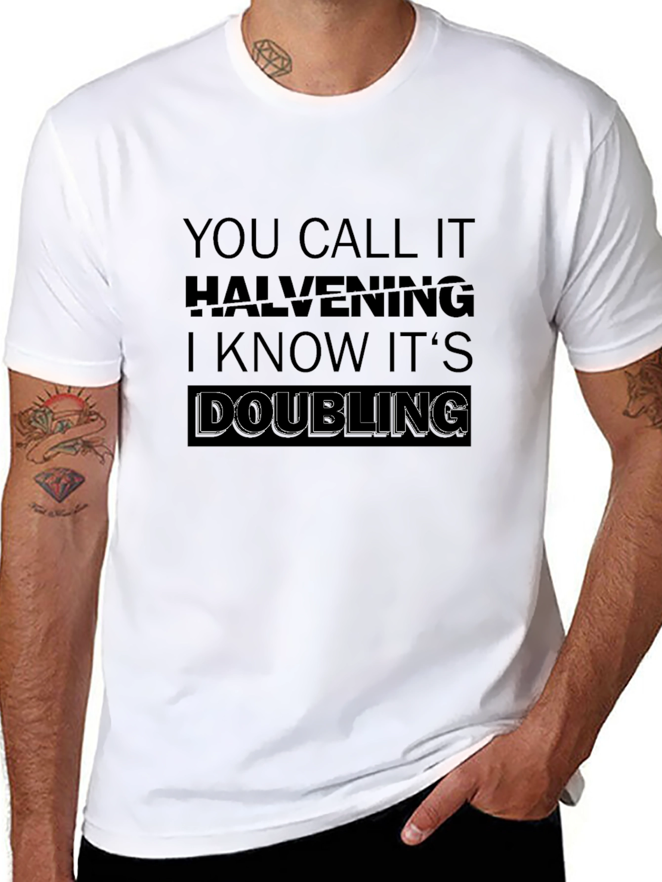 Halvening Doubling Black T-Shirt