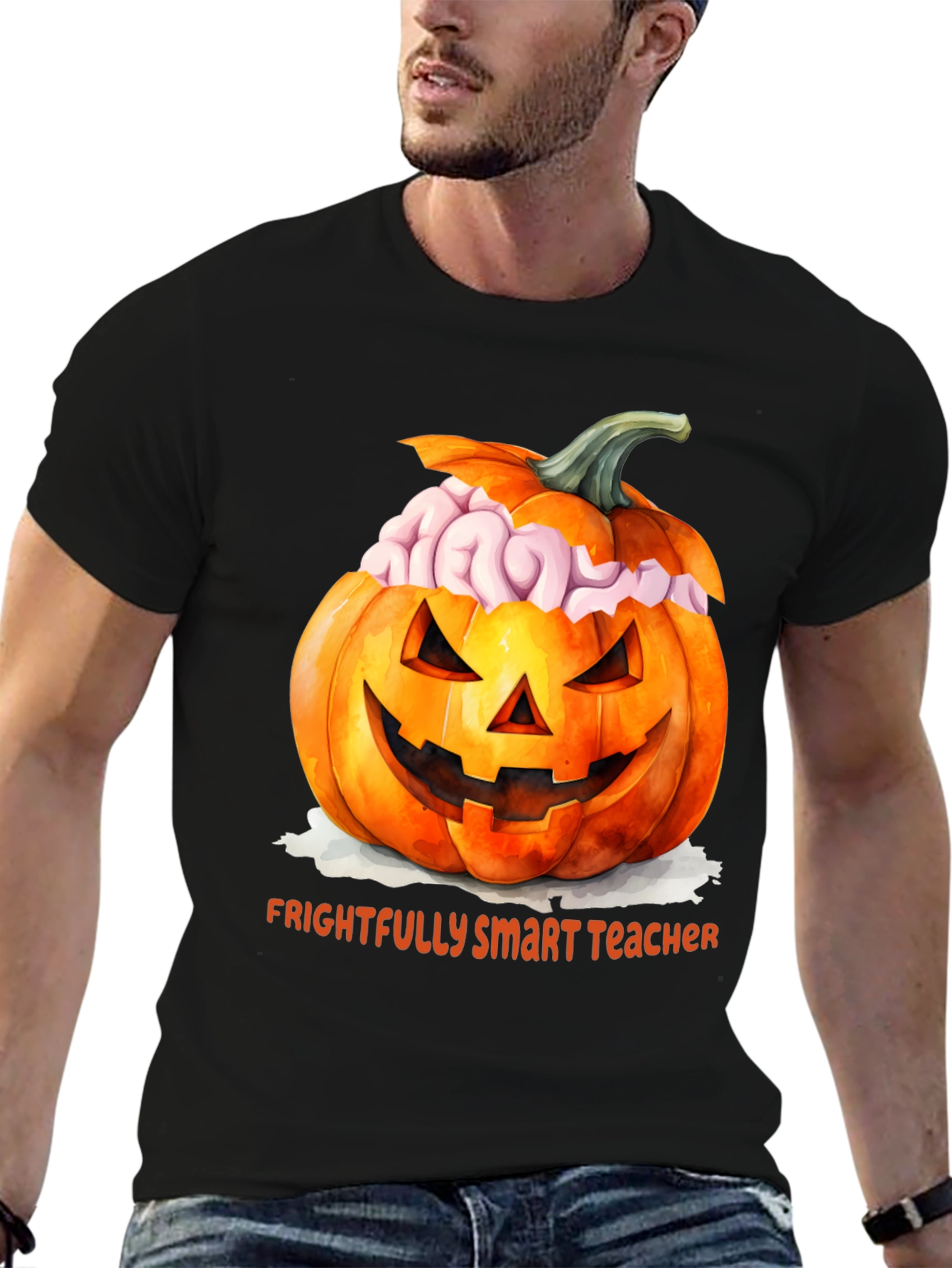 Frightfully Smart Teacher Halloween T-Shirt