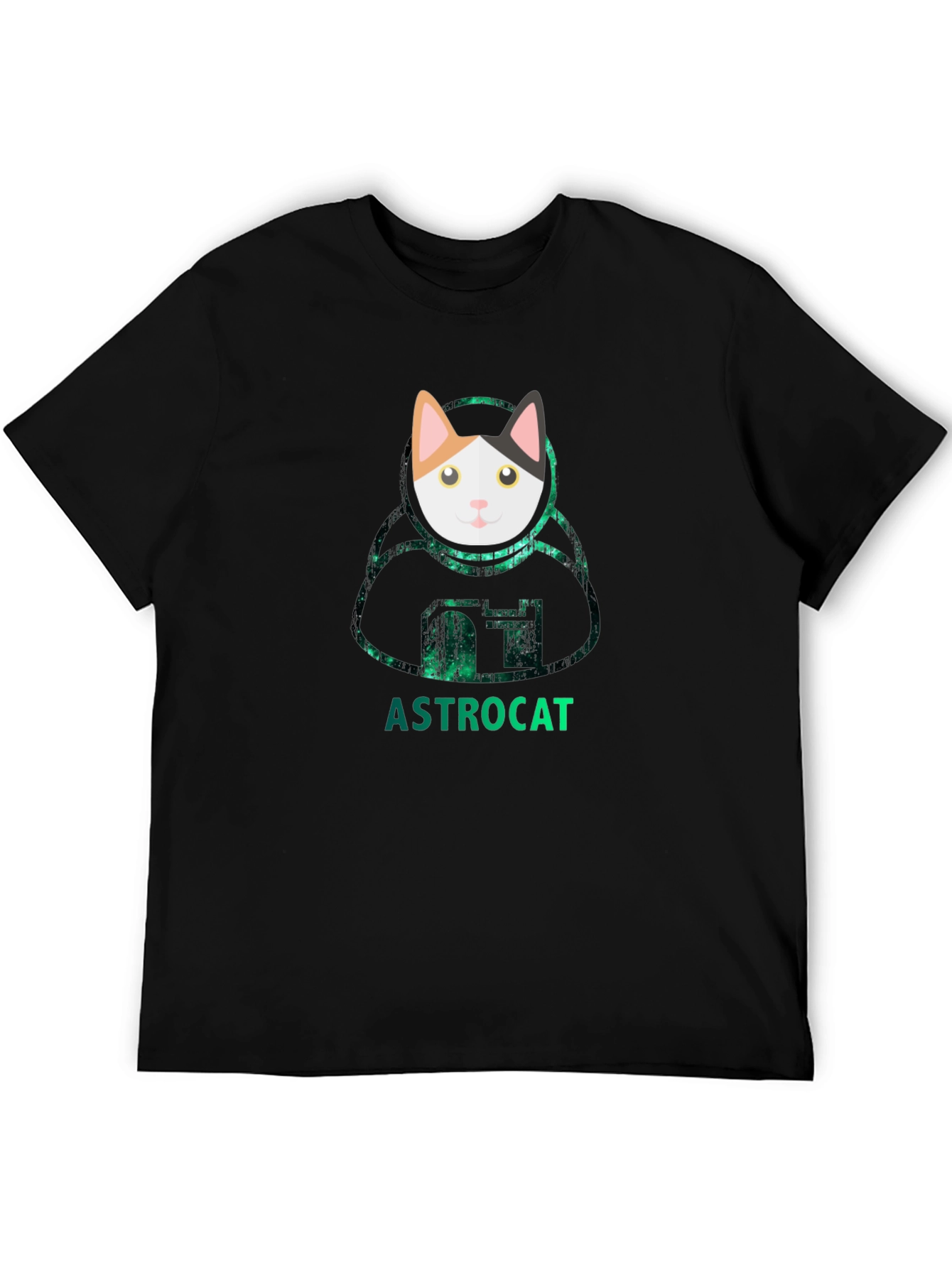 Astrocat Black T-Shirt - Galaxy Cat Lover Tee