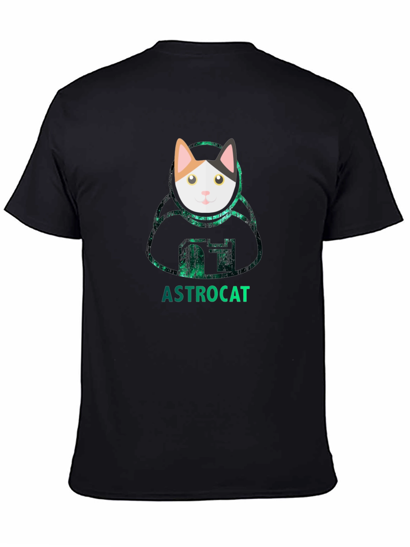 Astrocat Black T-Shirt - Galaxy Cat Lover Tee