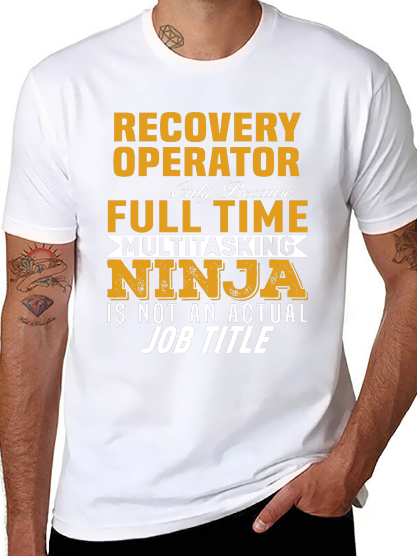 Recovery Operator Full Time Multitasking Ninja T-Shirt