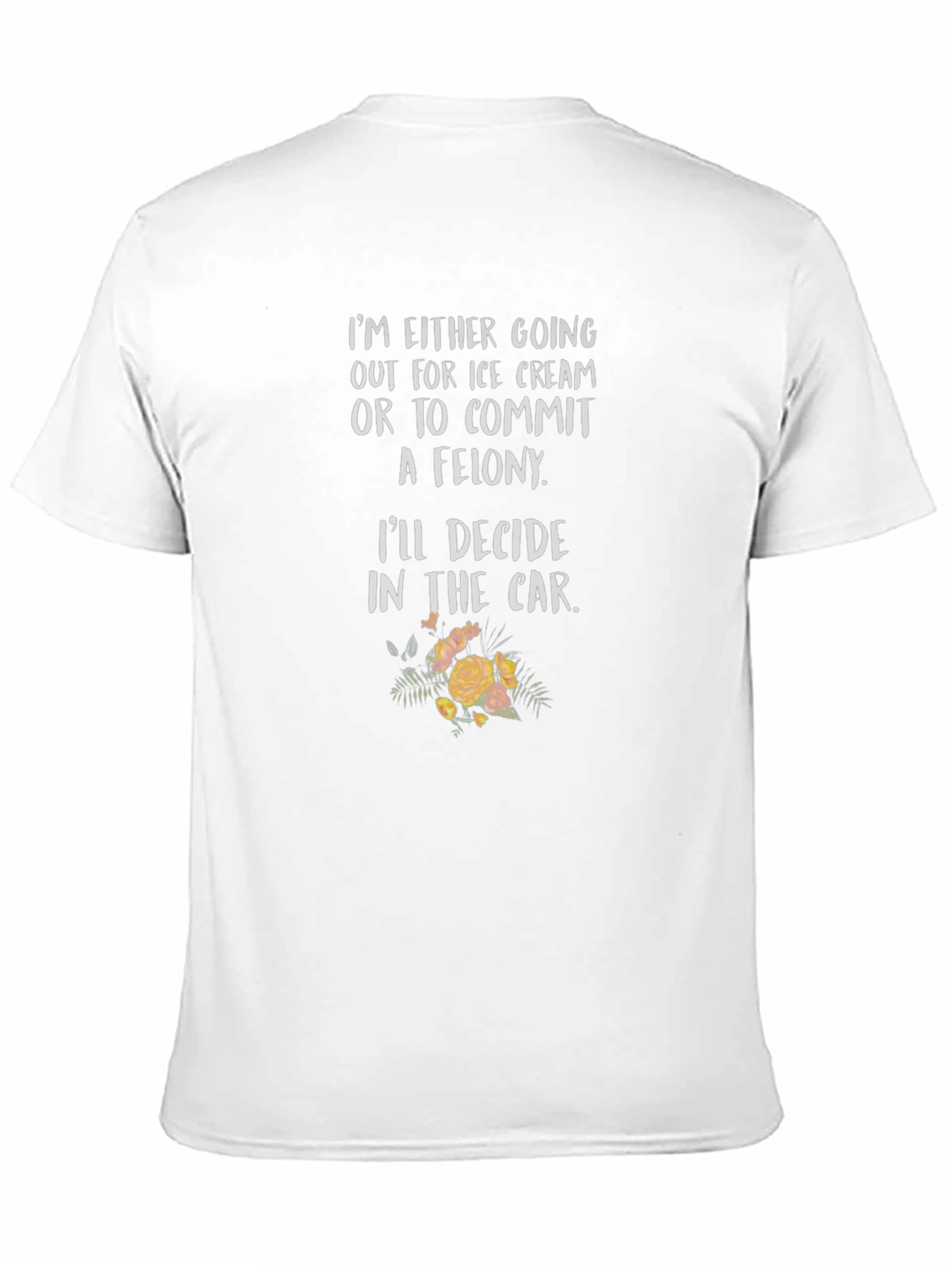 Ice Cream or Felony Black Graphic Tee