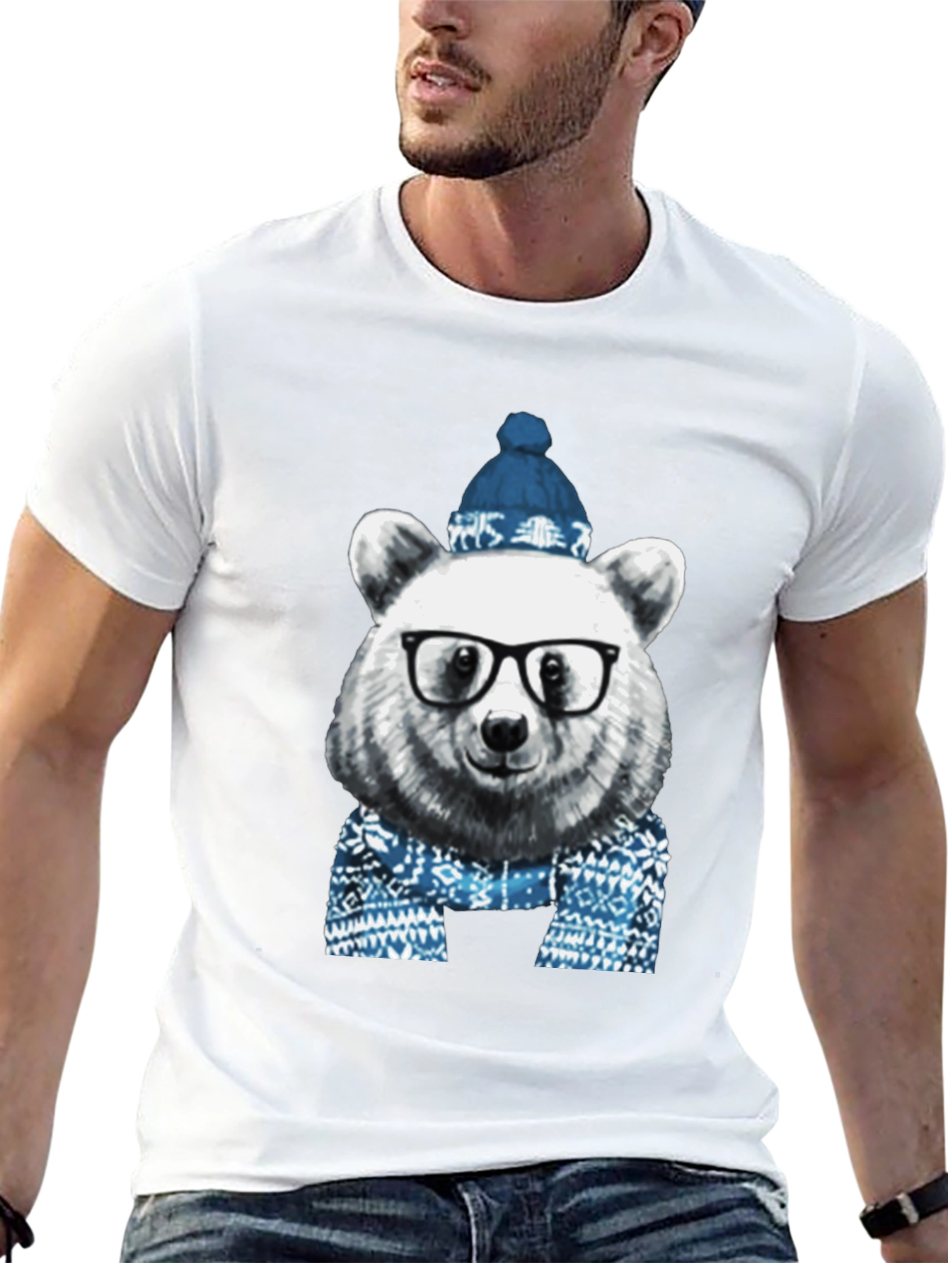 Hipster Bear T-Shirt