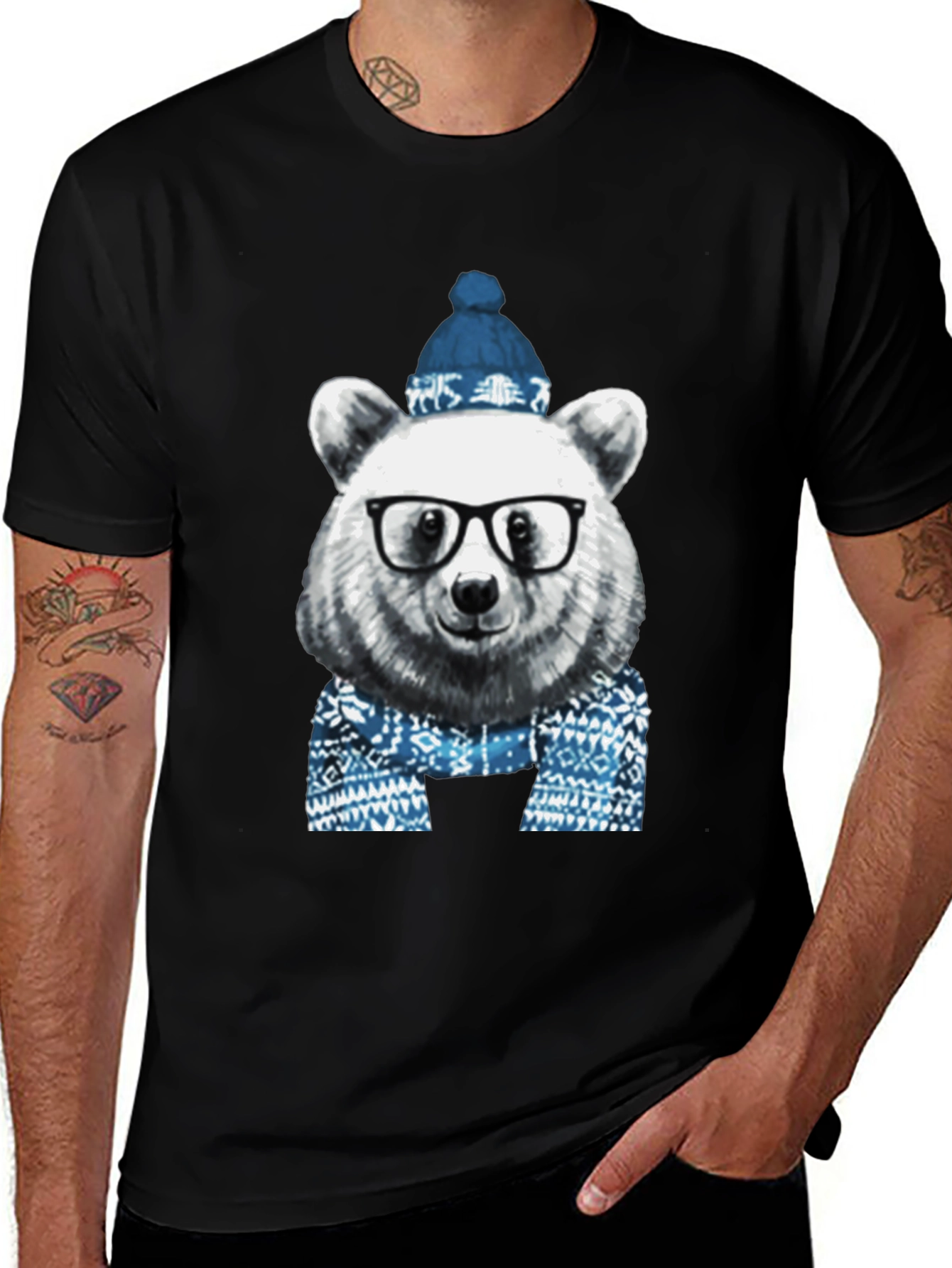 Hipster Bear T-Shirt