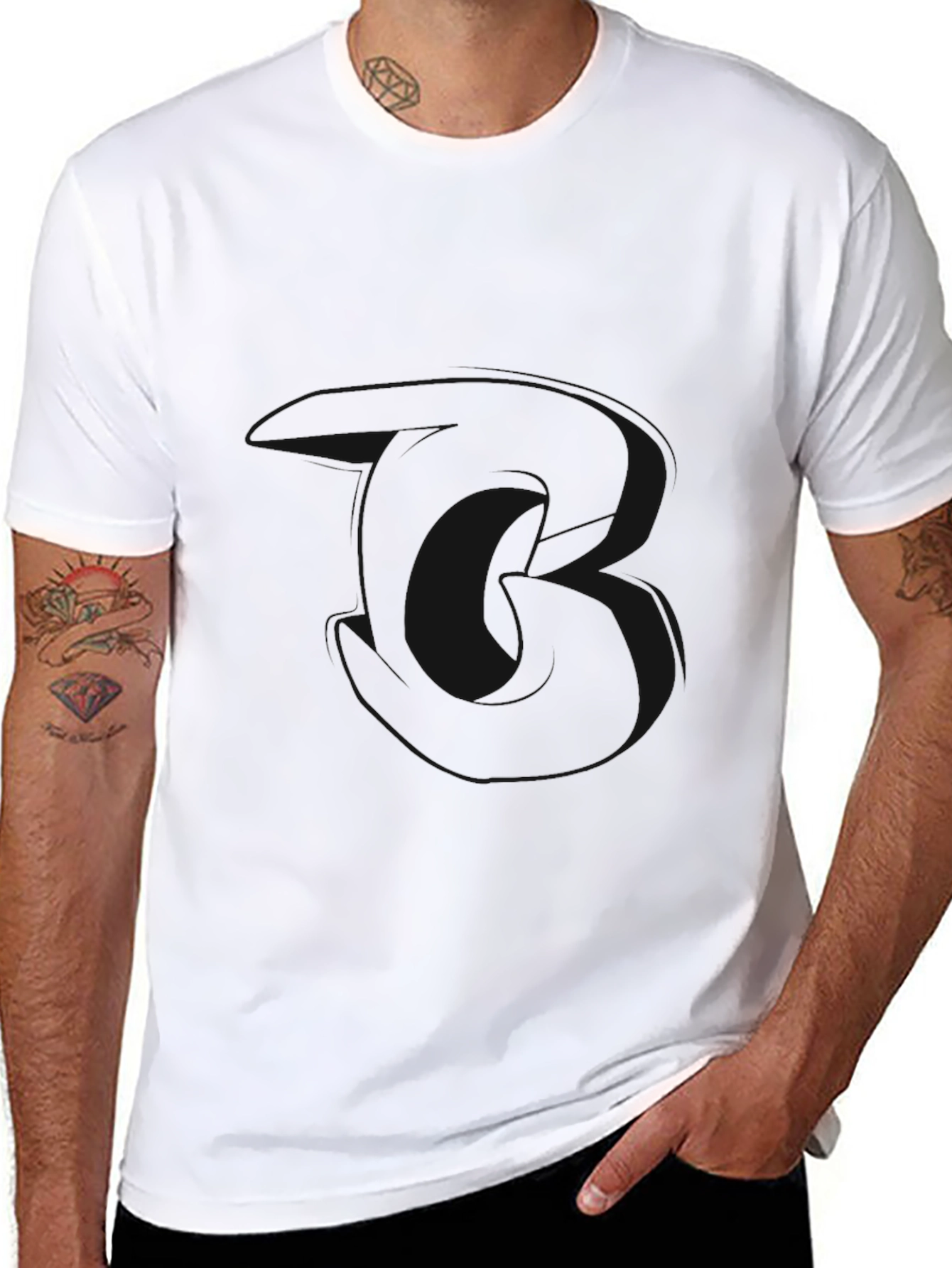 Black Casual T-Shirt
