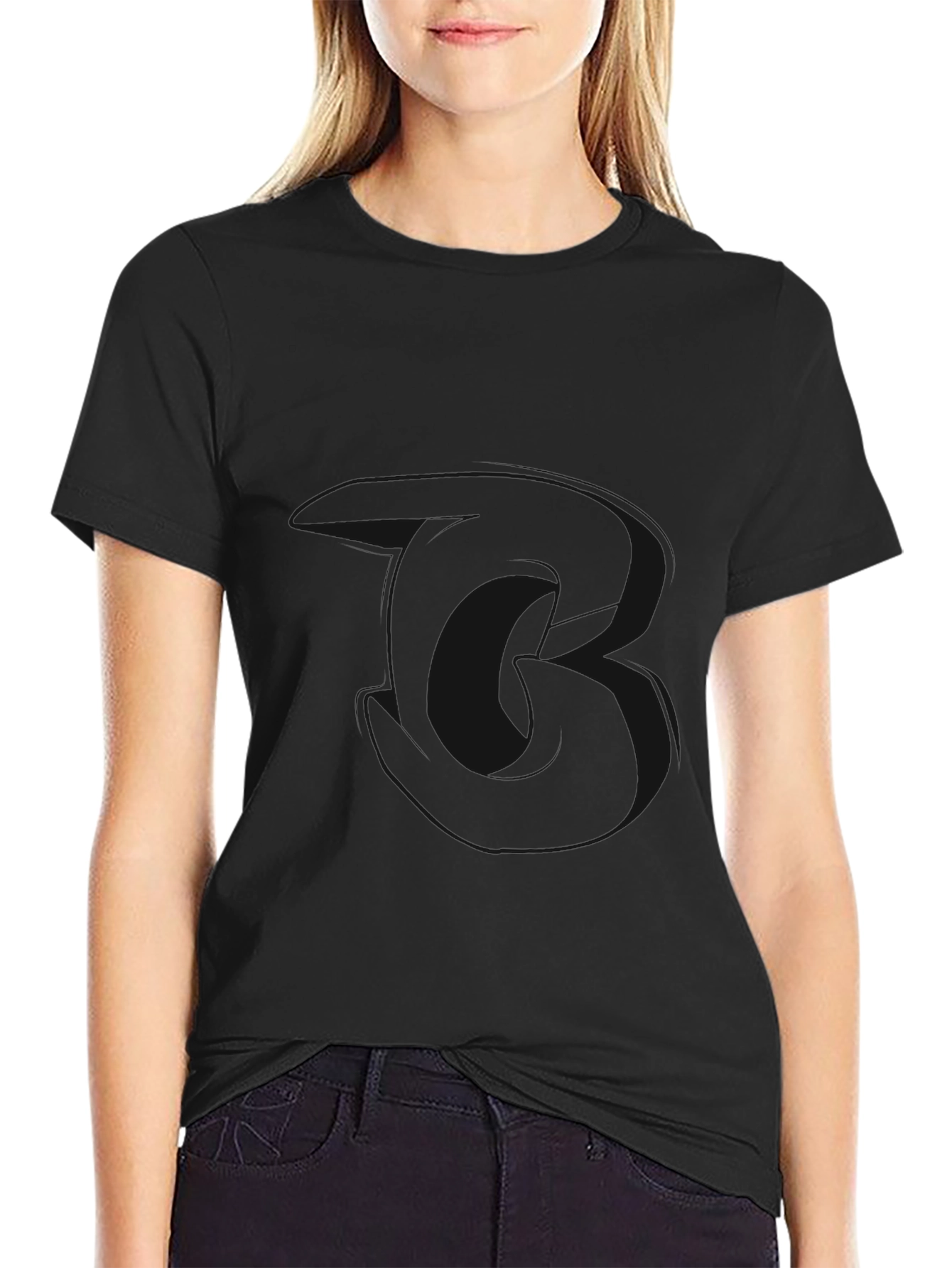 Black Casual T-Shirt
