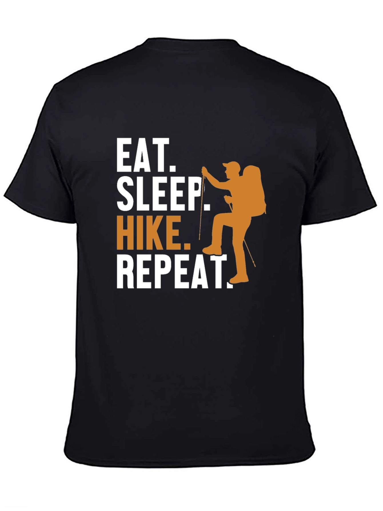 Eat Sleep Hike Repeat Black T-Shirt