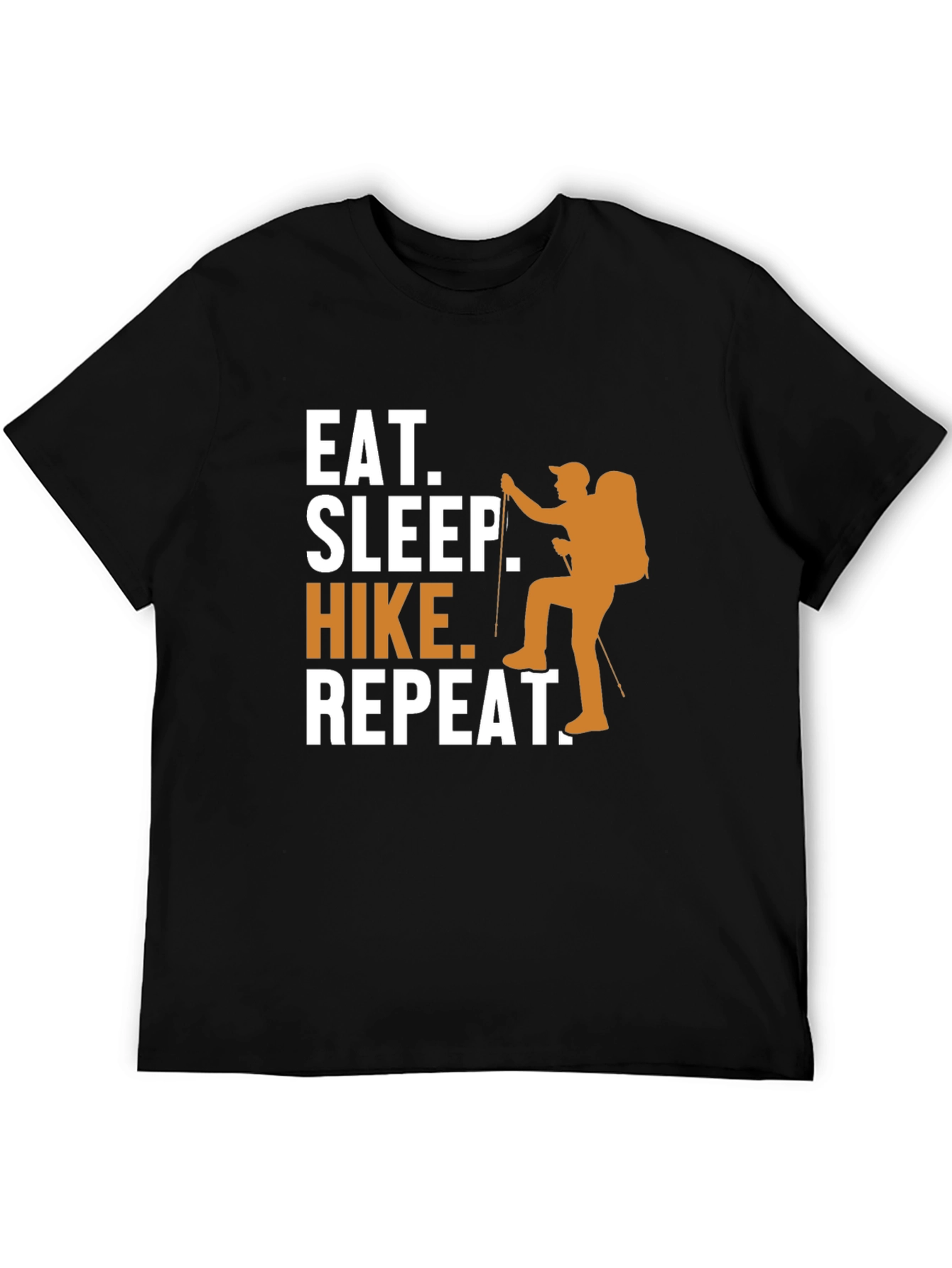 Eat Sleep Hike Repeat Black T-Shirt