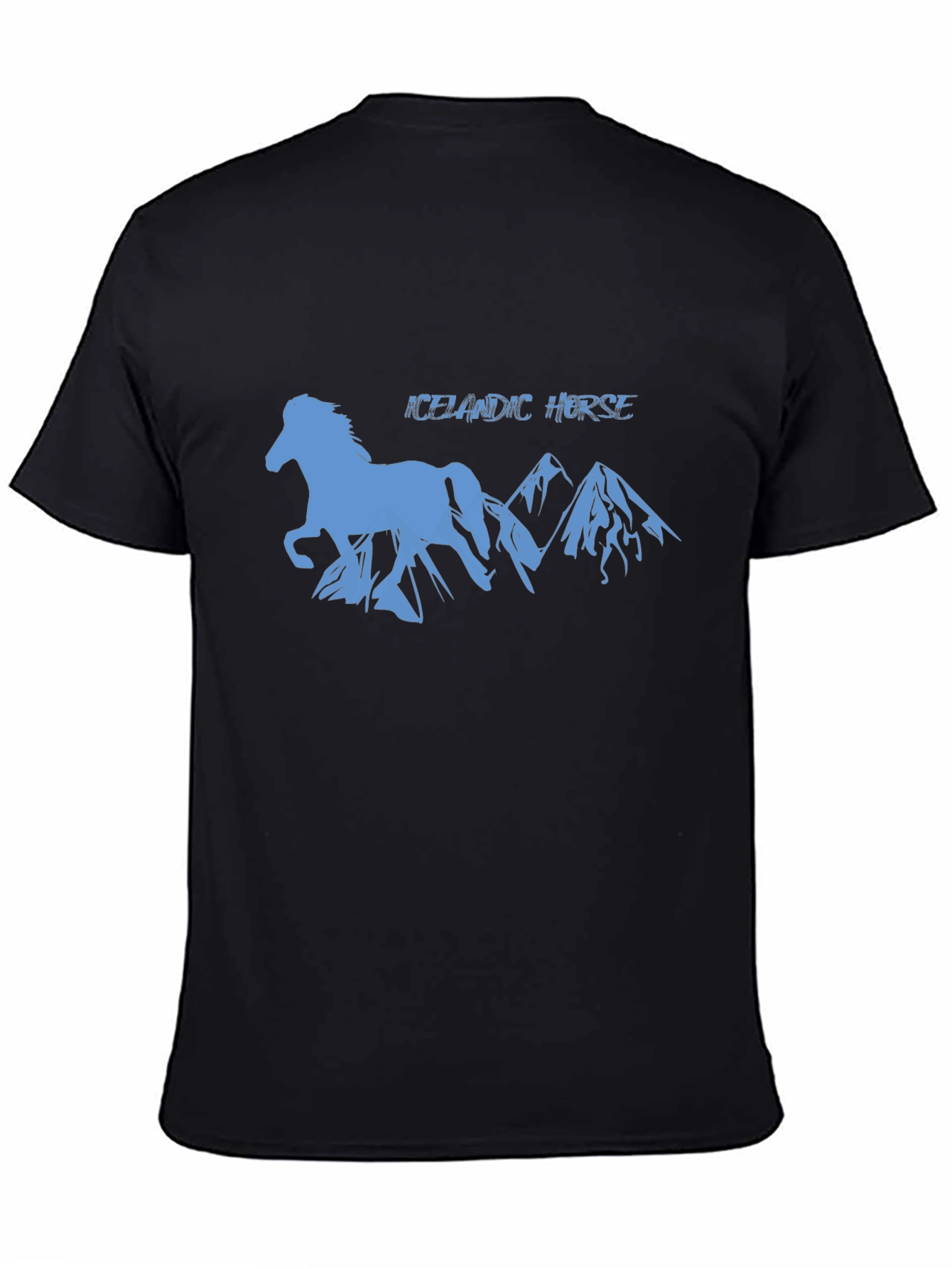 Icelandic Horse Silhouette Graphic T-Shirt