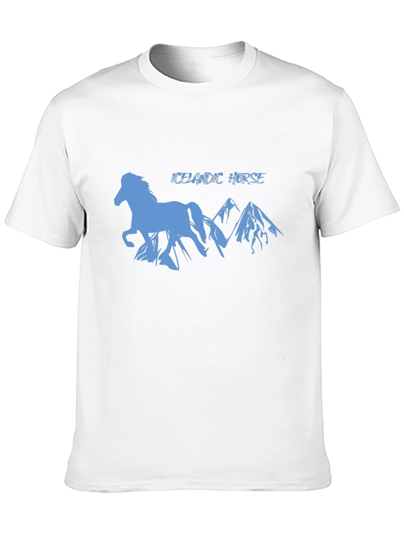Icelandic Horse Silhouette Graphic T-Shirt