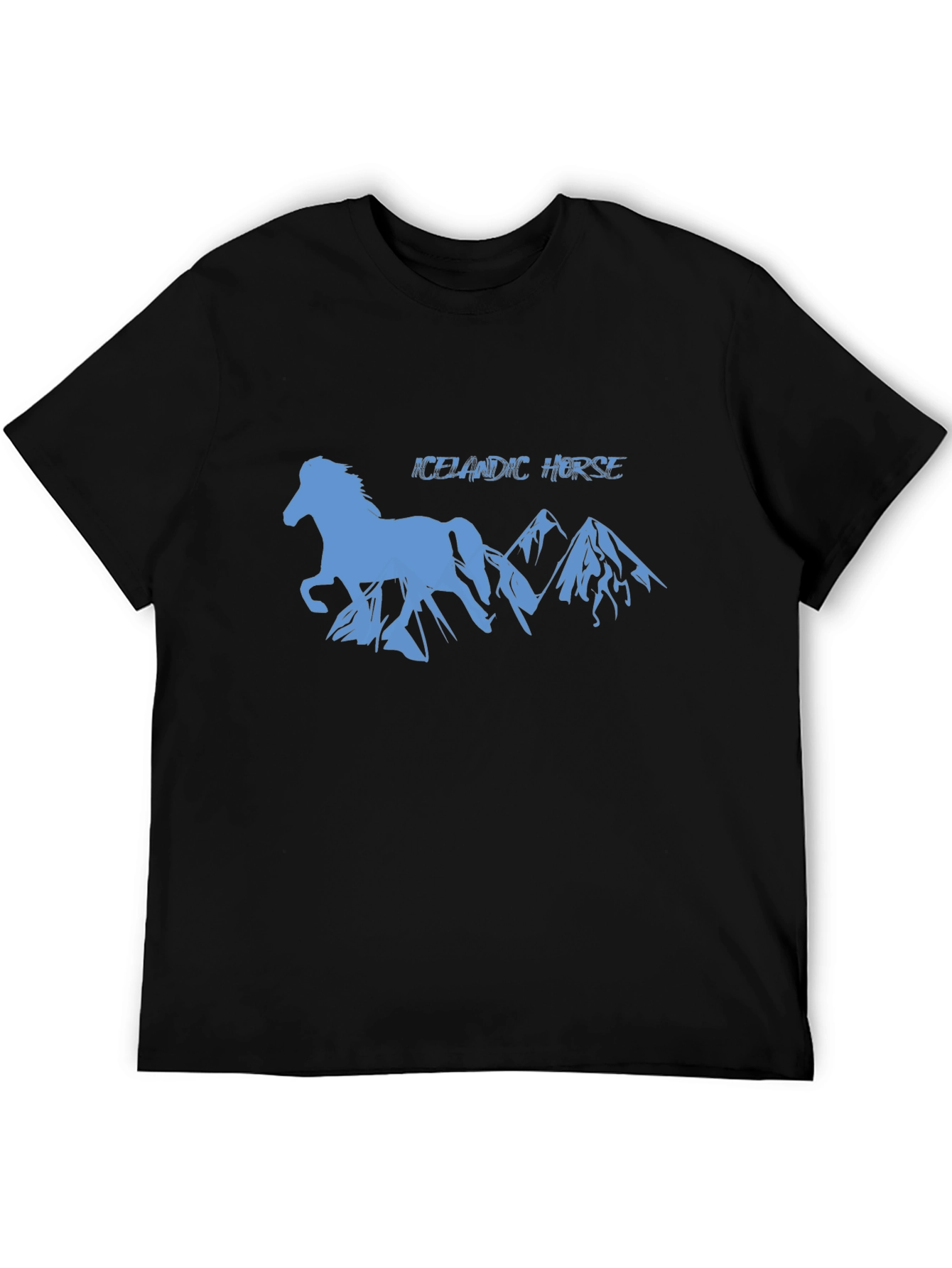 Icelandic Horse Silhouette Graphic T-Shirt