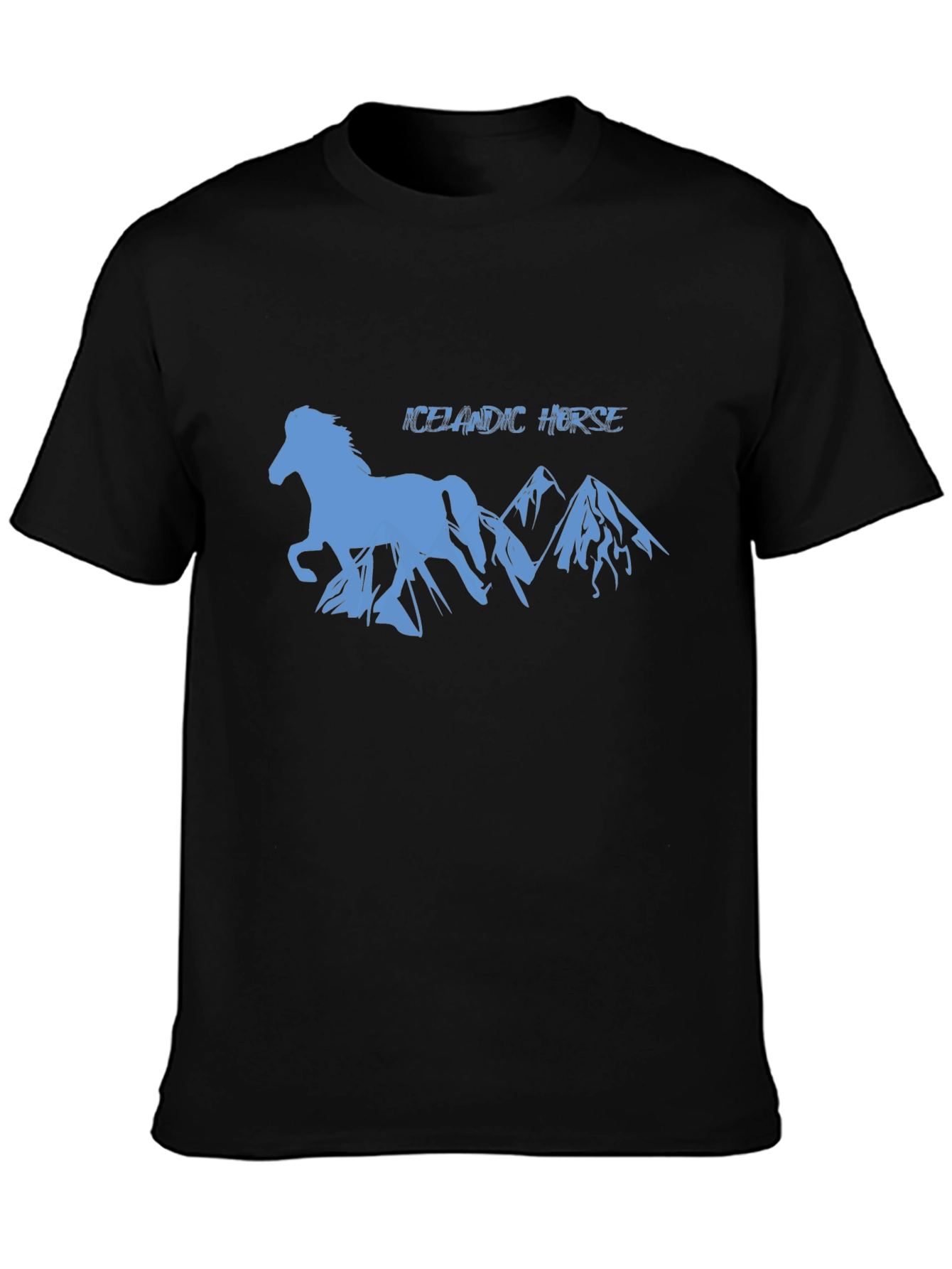 Icelandic Horse Silhouette Graphic T-Shirt