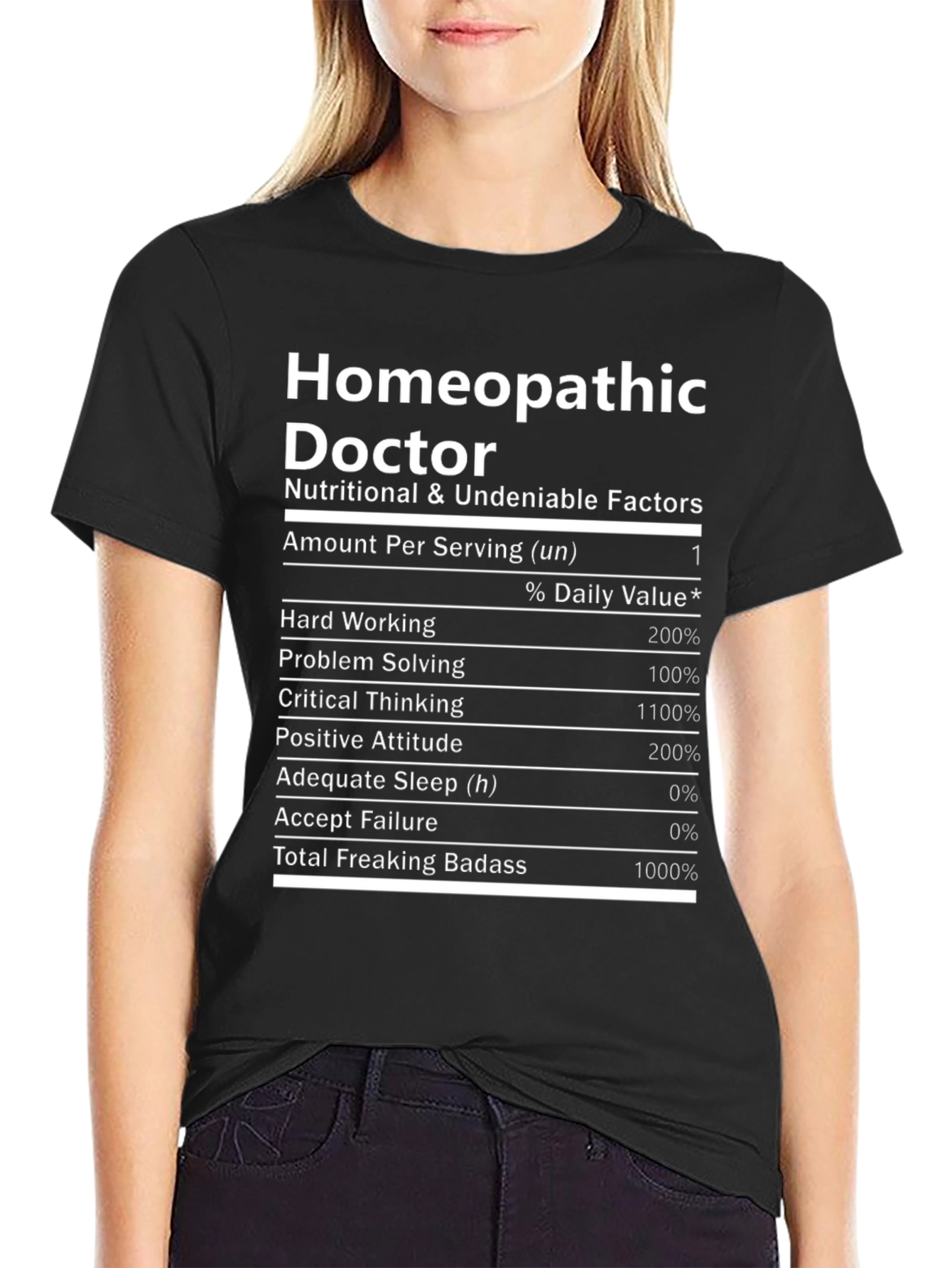 Homeopathic Doctor Novelty Graphic T-Shirt