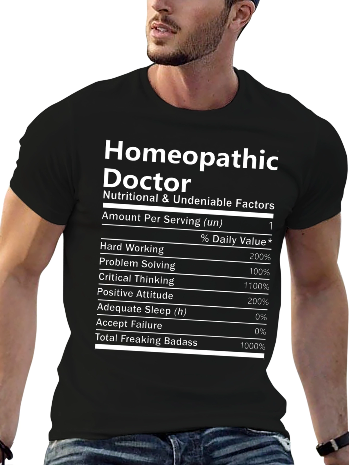Homeopathic Doctor Novelty Graphic T-Shirt