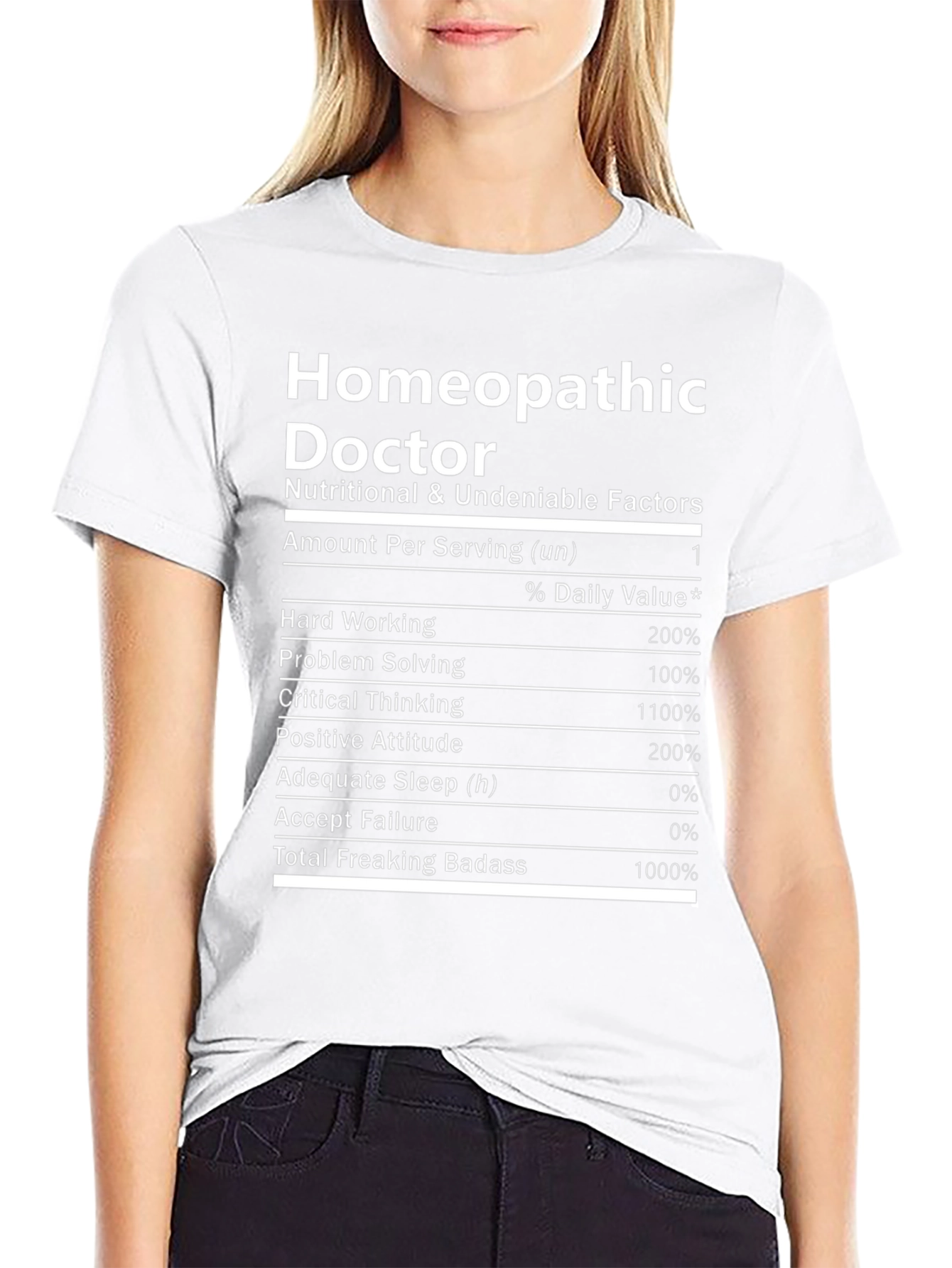 Homeopathic Doctor Novelty Graphic T-Shirt
