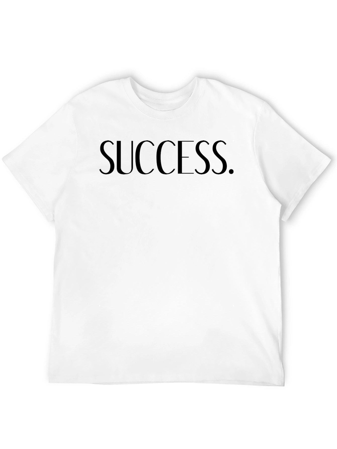 Success Black Graphic Tee - Mens Casual T-Shirt